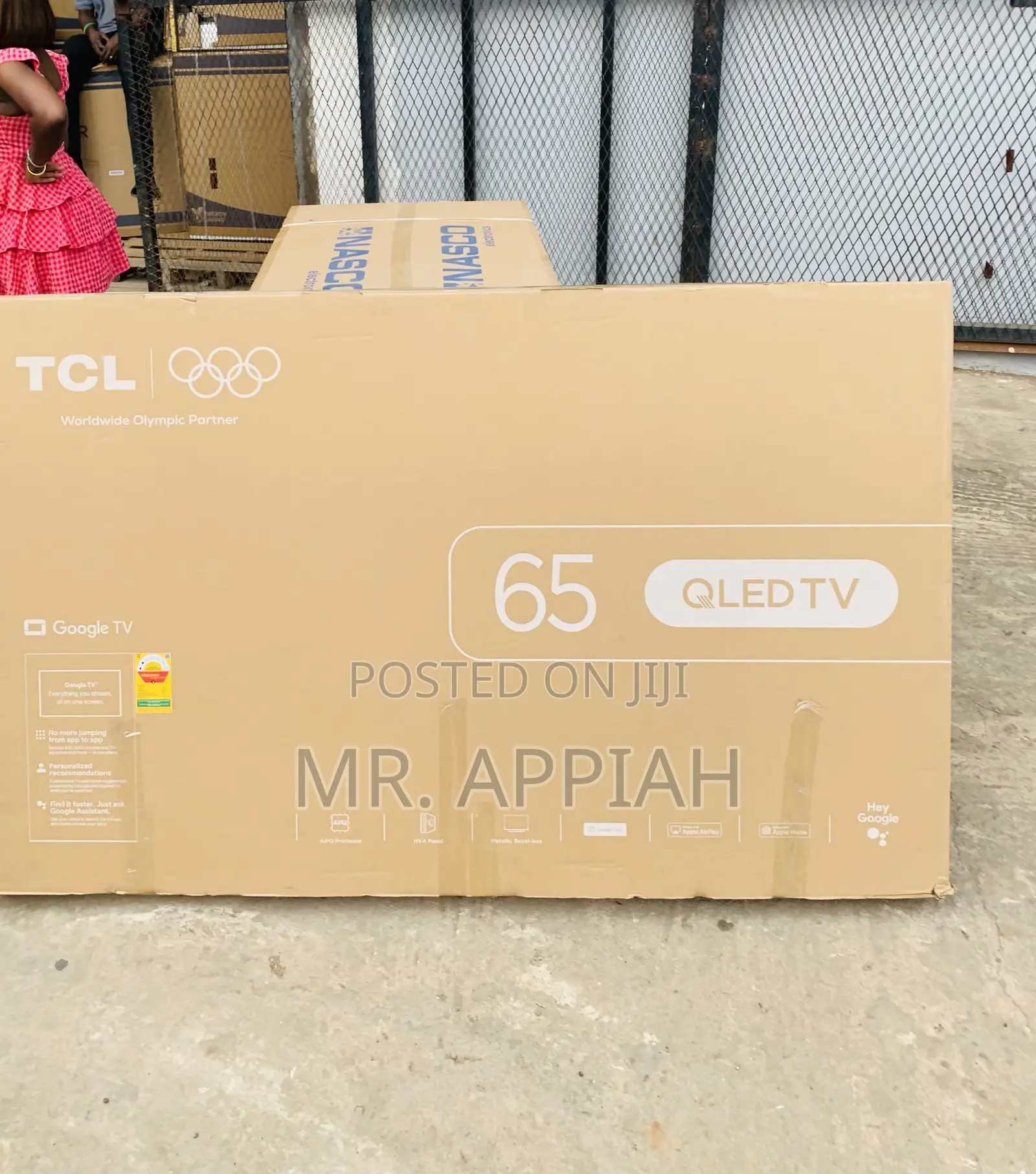 Check Out Durable TCL 65” Qled Smart Screen TV(Black) 