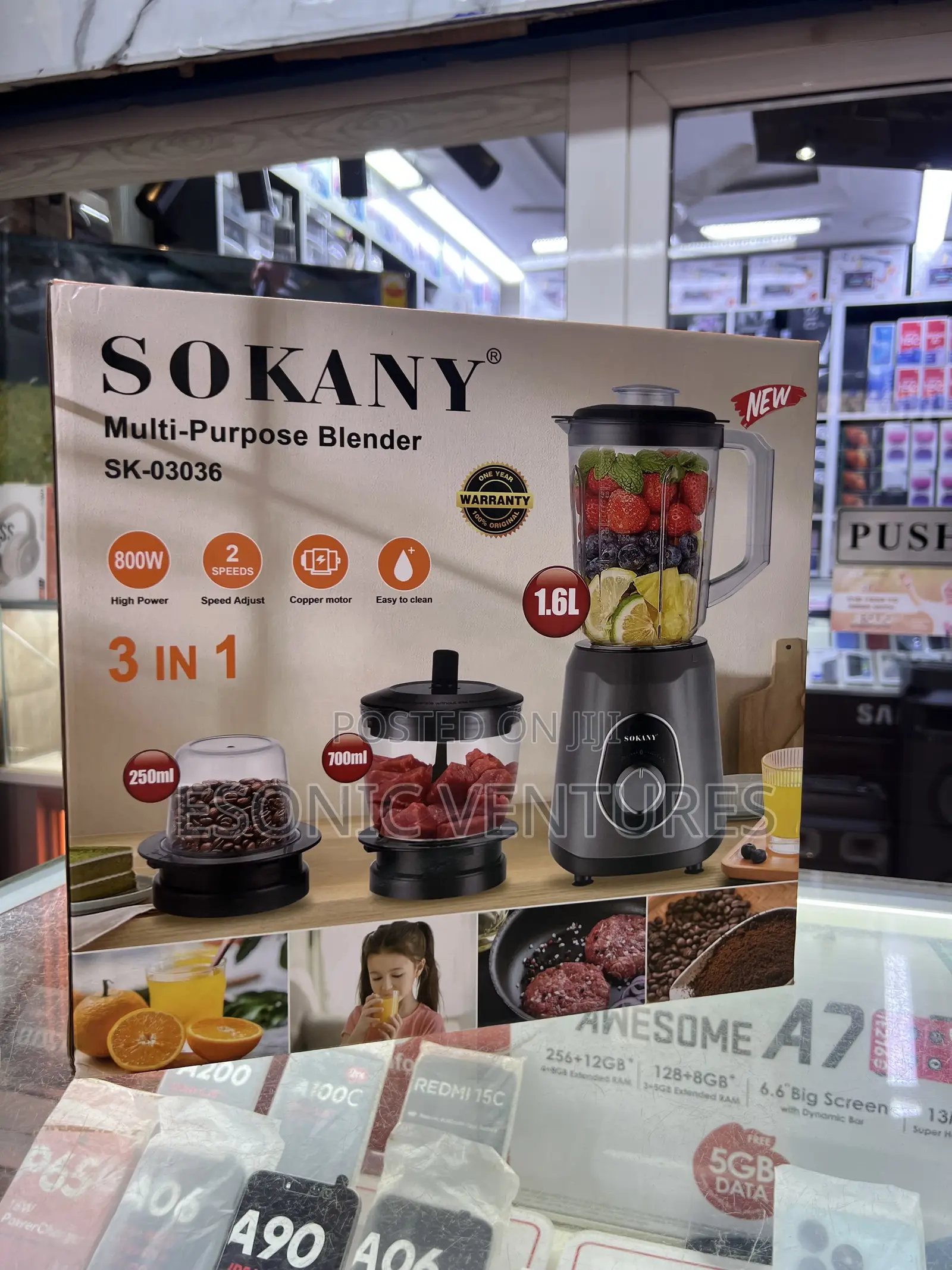 SOKANY BLENDER 3 in 1