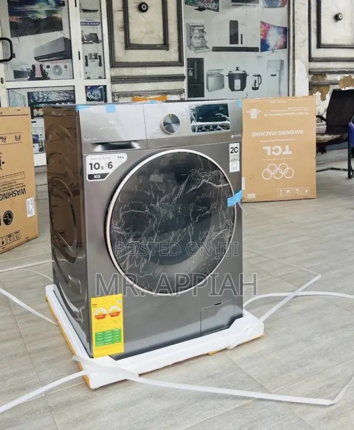 Super Classic TCL 10.5kg Front Load Washing Machine(Sliver).