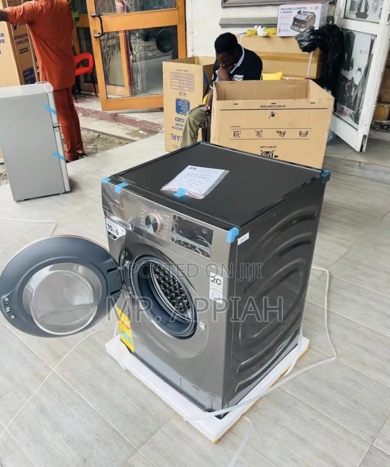 Get Premium TCL 10.5kg Front Load Washing Machine(Full Automatic)Gray.