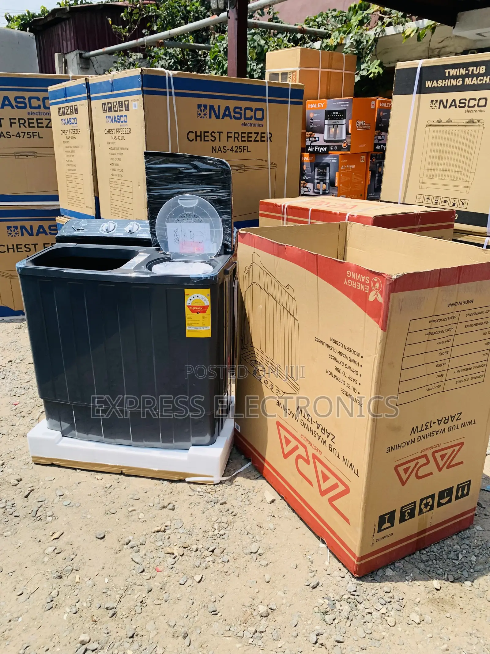 Newly in Box Zara 13kg Semi-Auto WM Twintub Topload Laundry Appliance