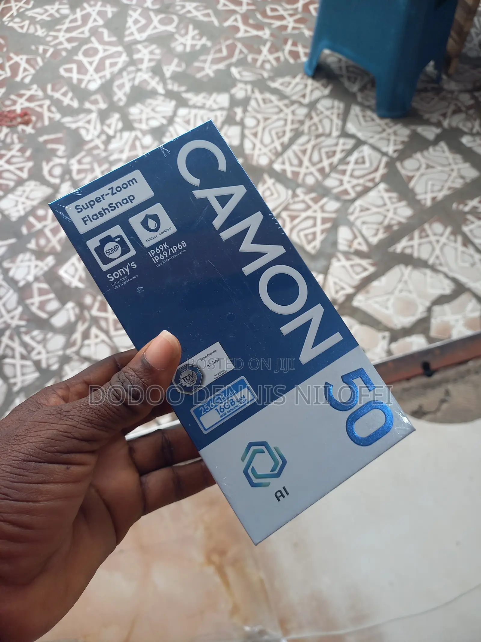 New Tecno Camon 50 256 GB Black