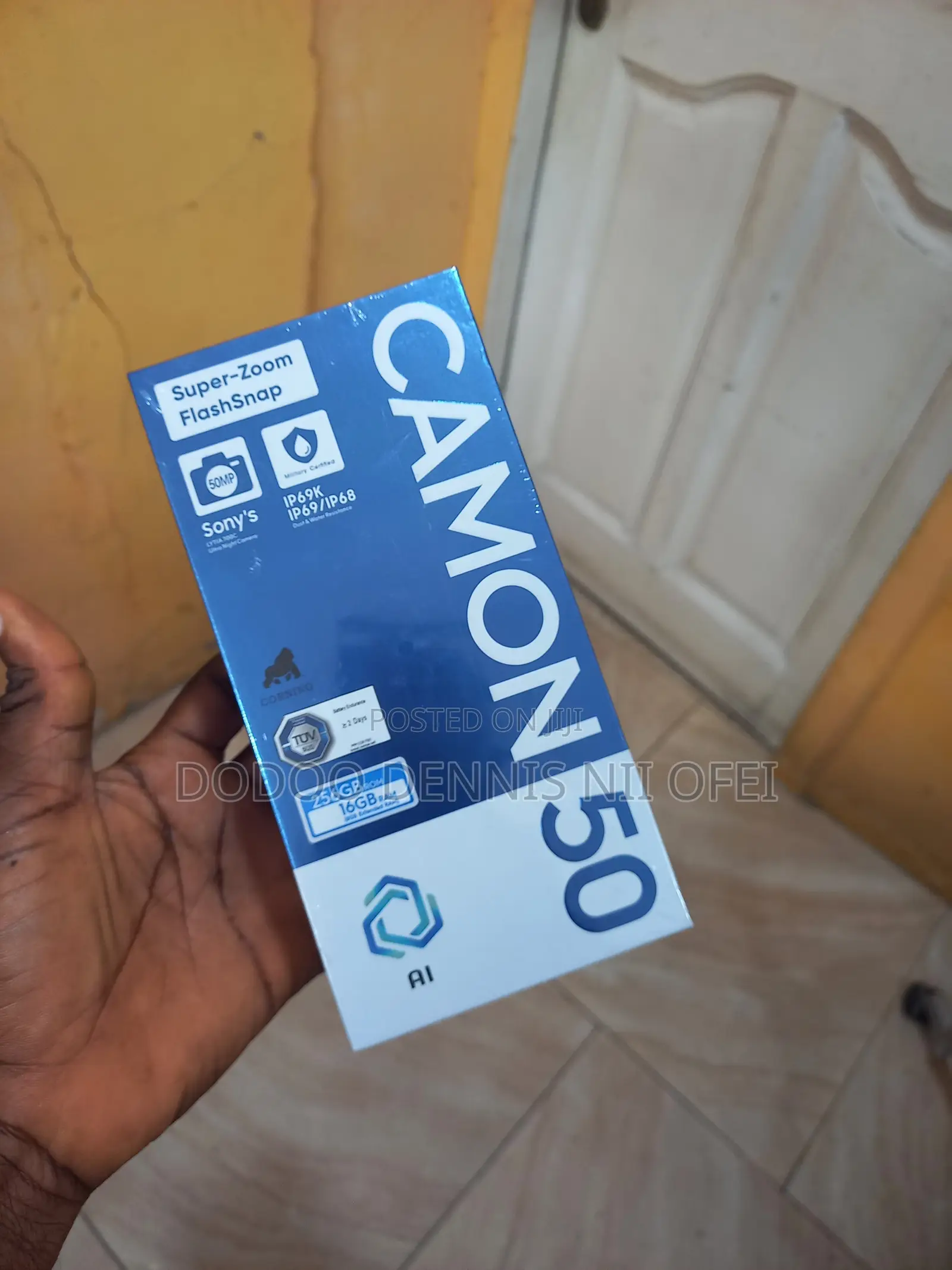 New Tecno Camon 50 256 GB Black