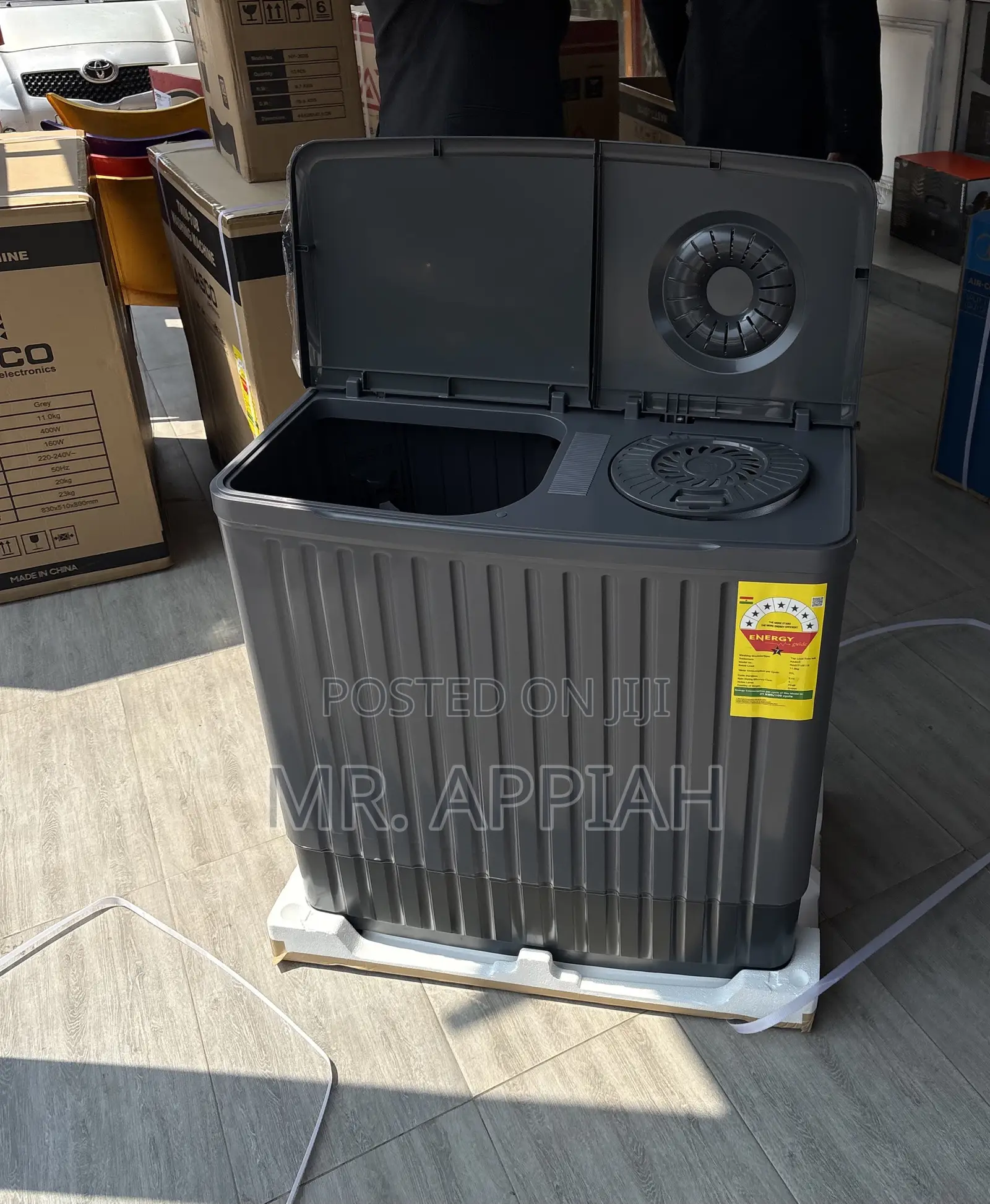 Super Classic Nasco 11kg Semi-Automatic Washing Machine(Gray)Spin Dry