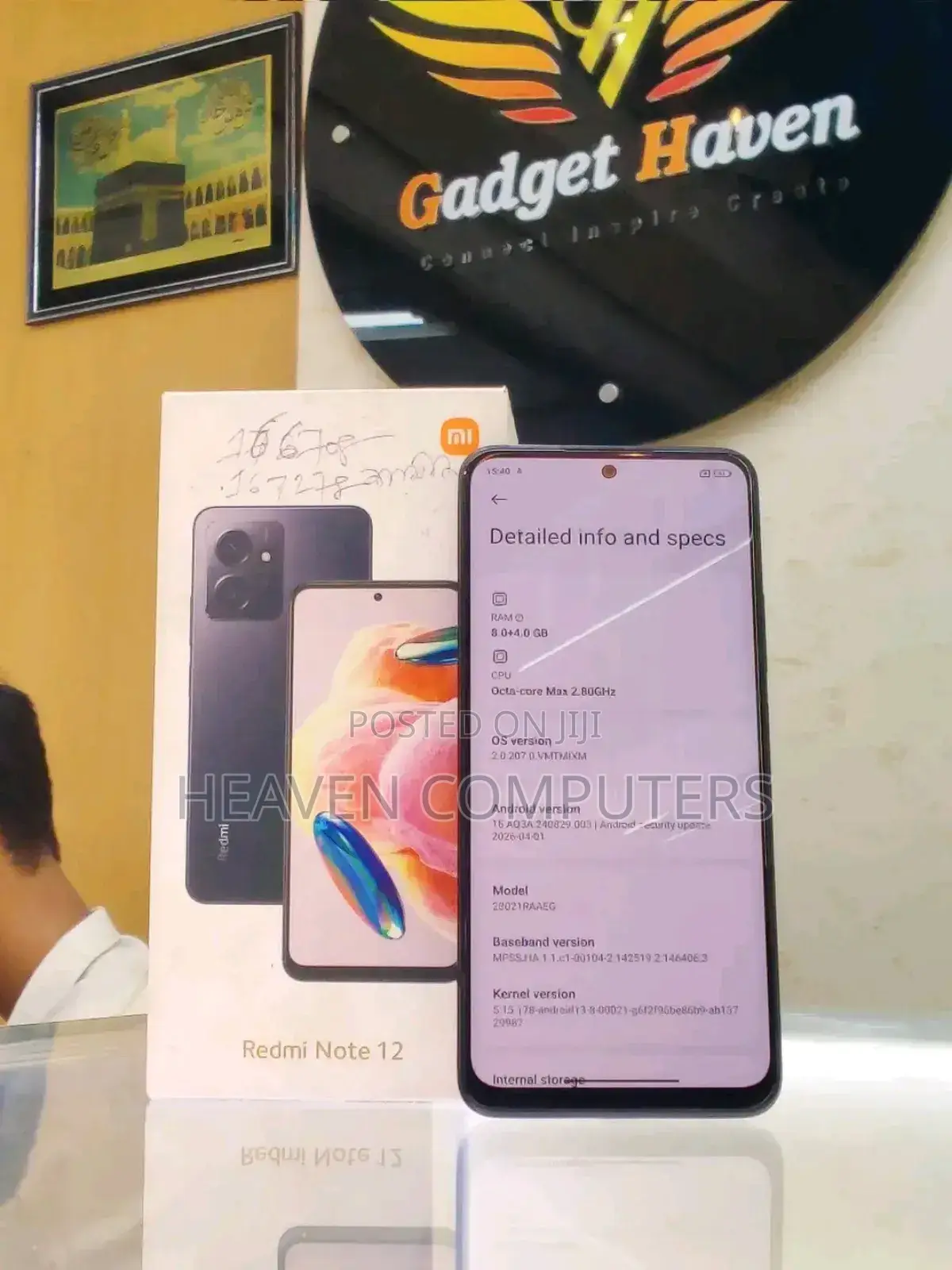 New Xiaomi Redmi Note 12 256 GB Black
