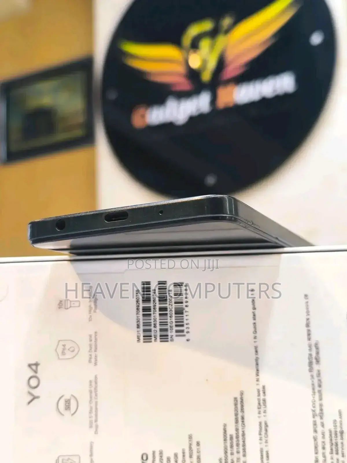 New Vivo Y04 64 GB Black