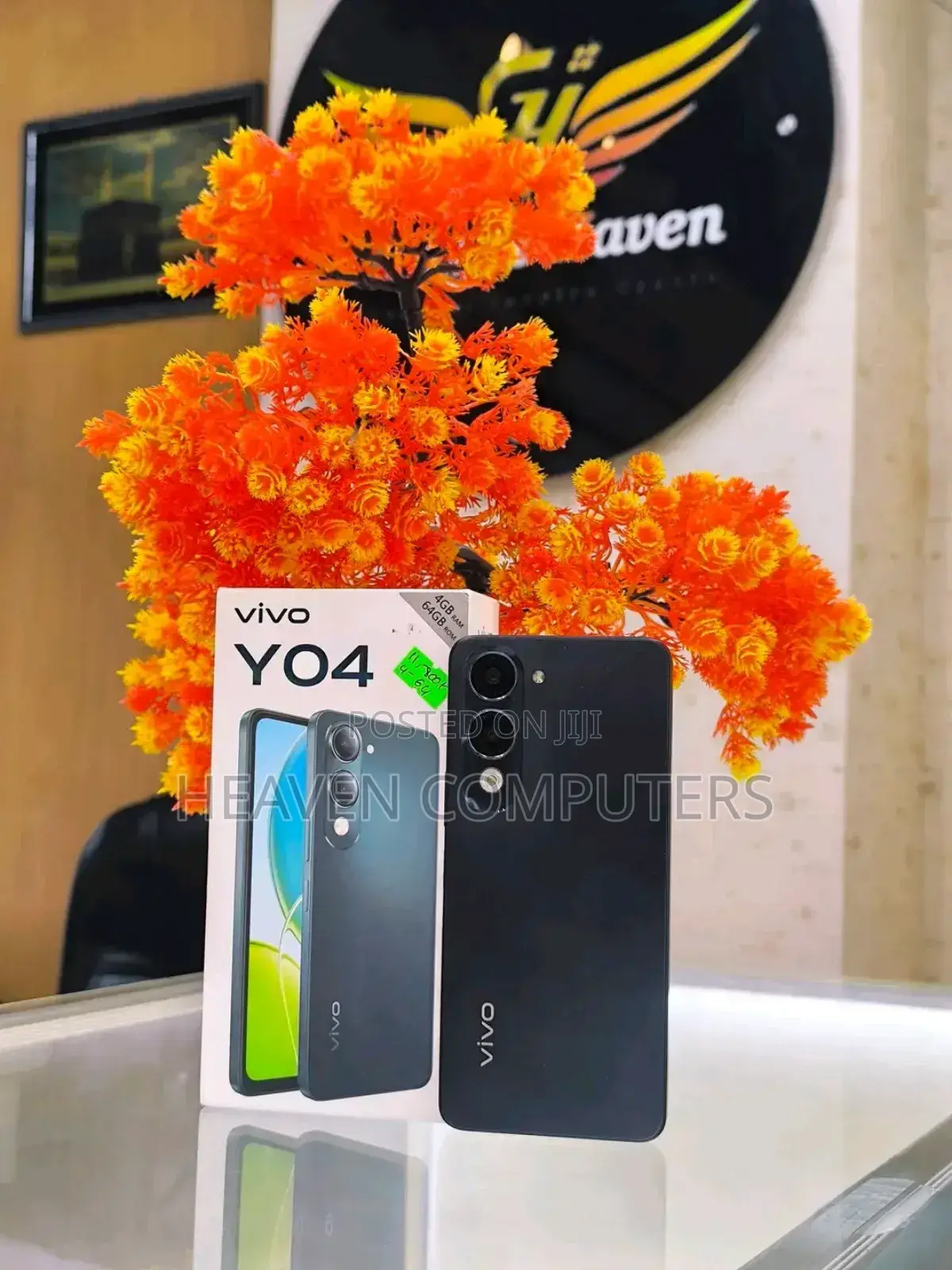New Vivo Y04 64 GB Black