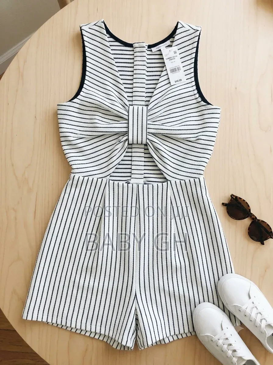 Billie Girls Striped Romper