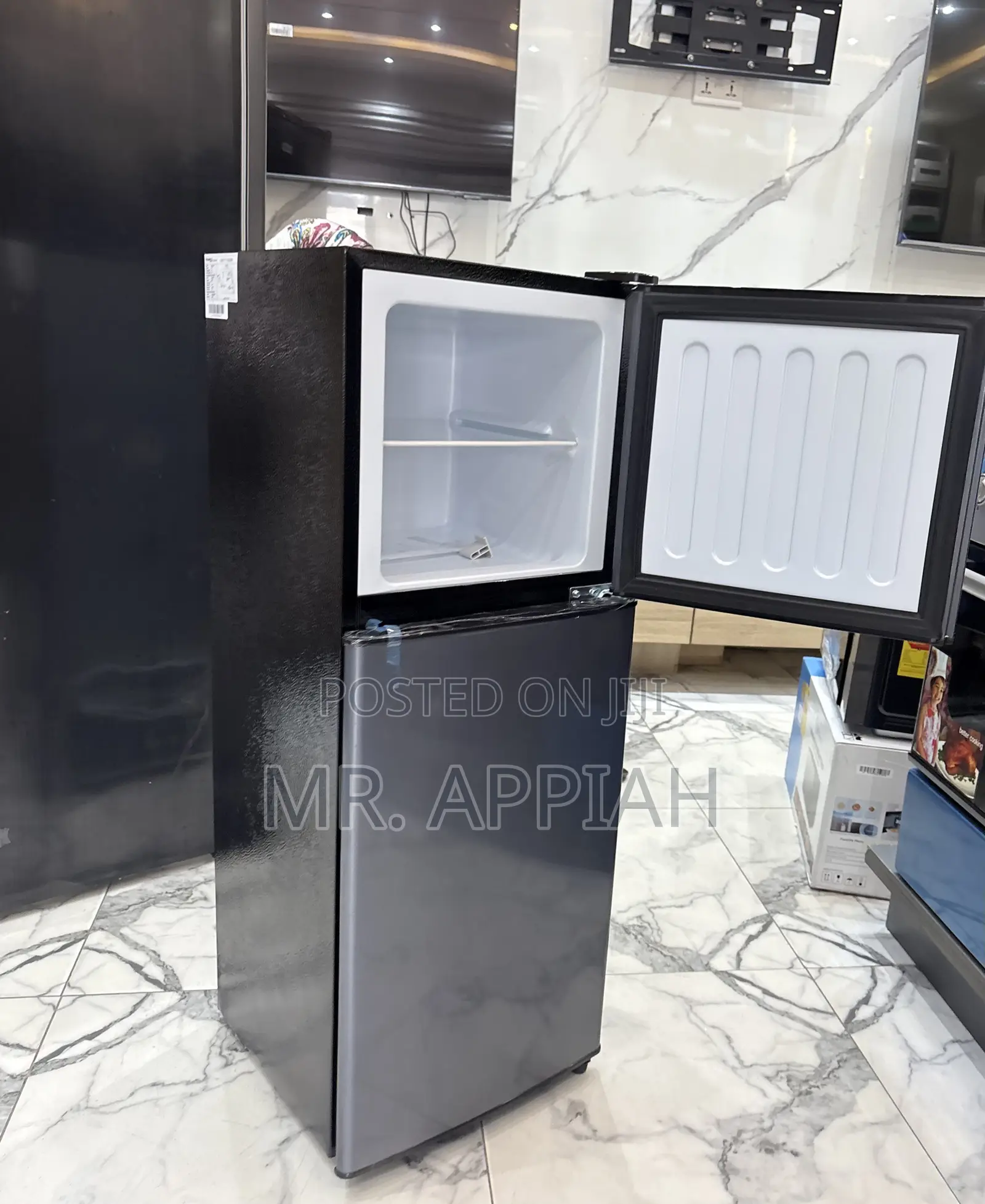 Purchase Unique Nasco Top Mount Freezer Fridge(Gray)