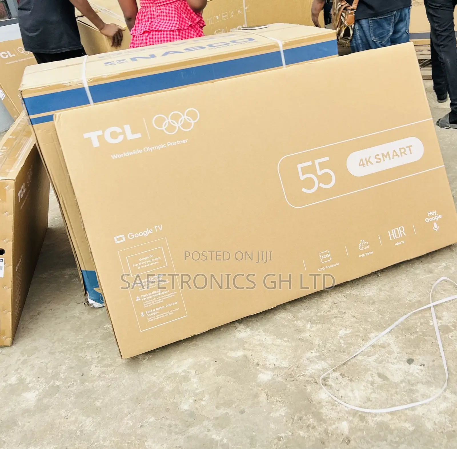Newly Bulky 55 Inch Smart Uhd TCL Frameless TV