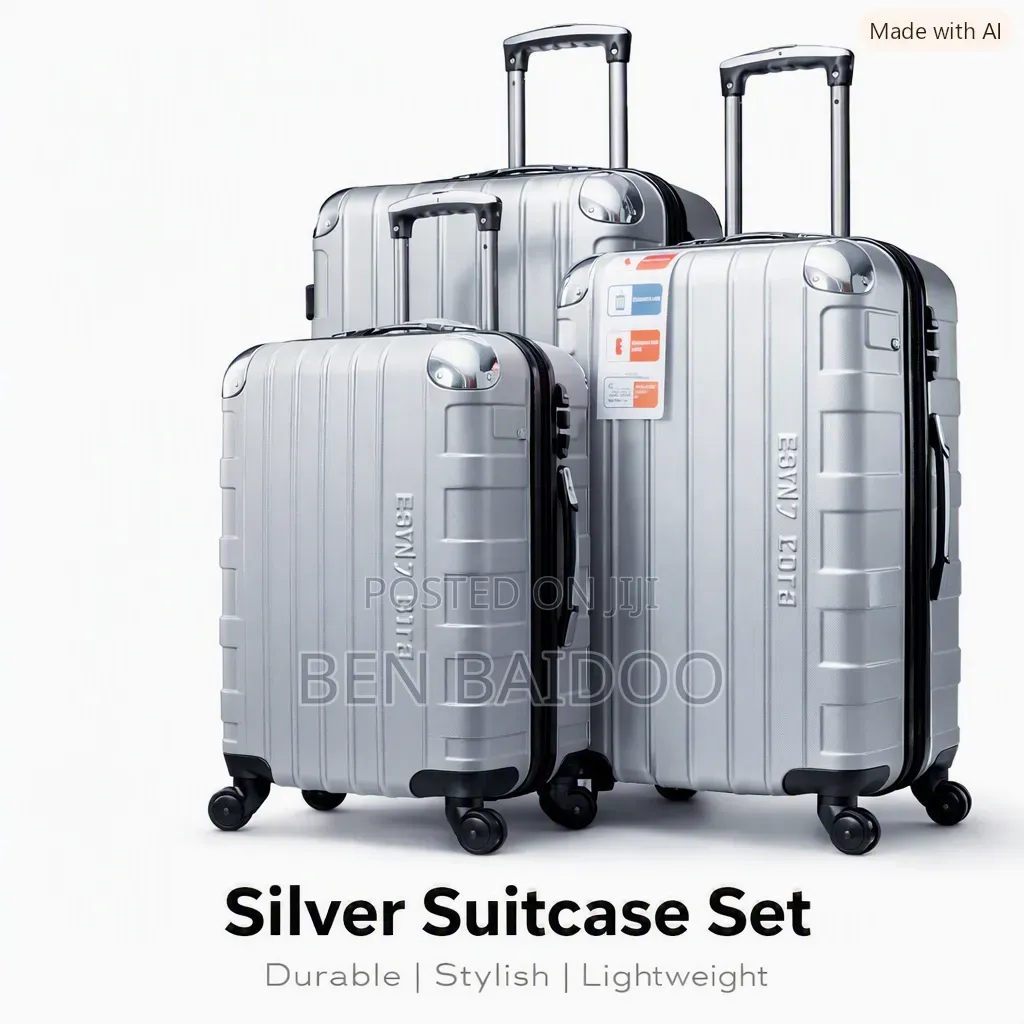 Plastic 3 Set Luggage 3in1 (4-Wheel Spinner)