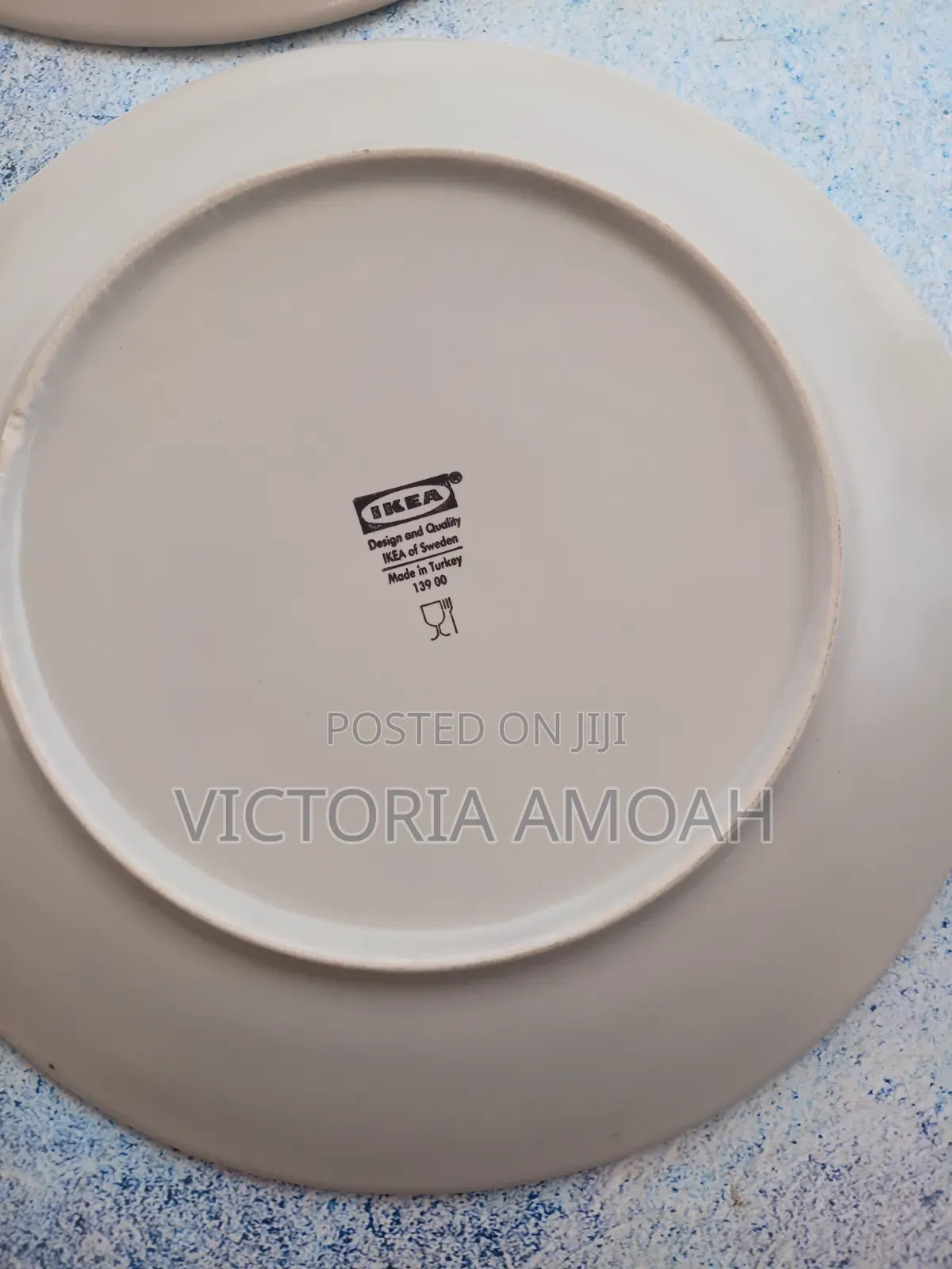 Ikea Ceramic Dinner Plate.