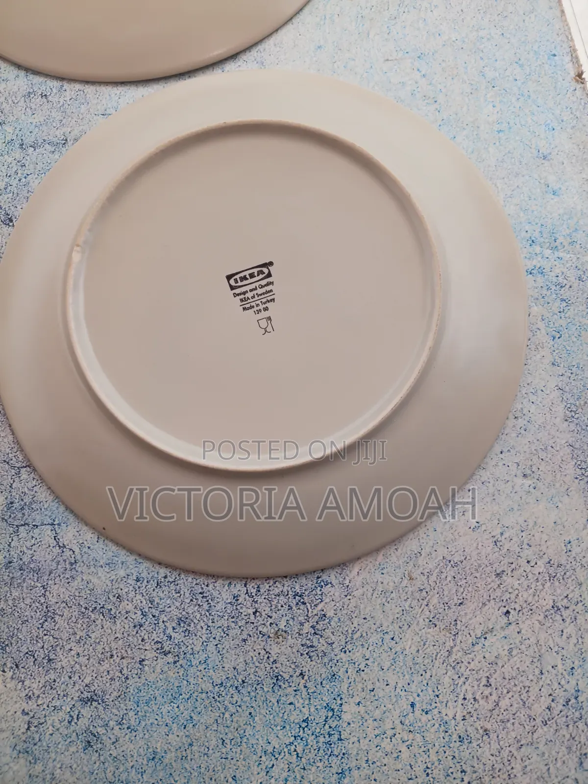 Ikea Ceramic Dinner Plate.