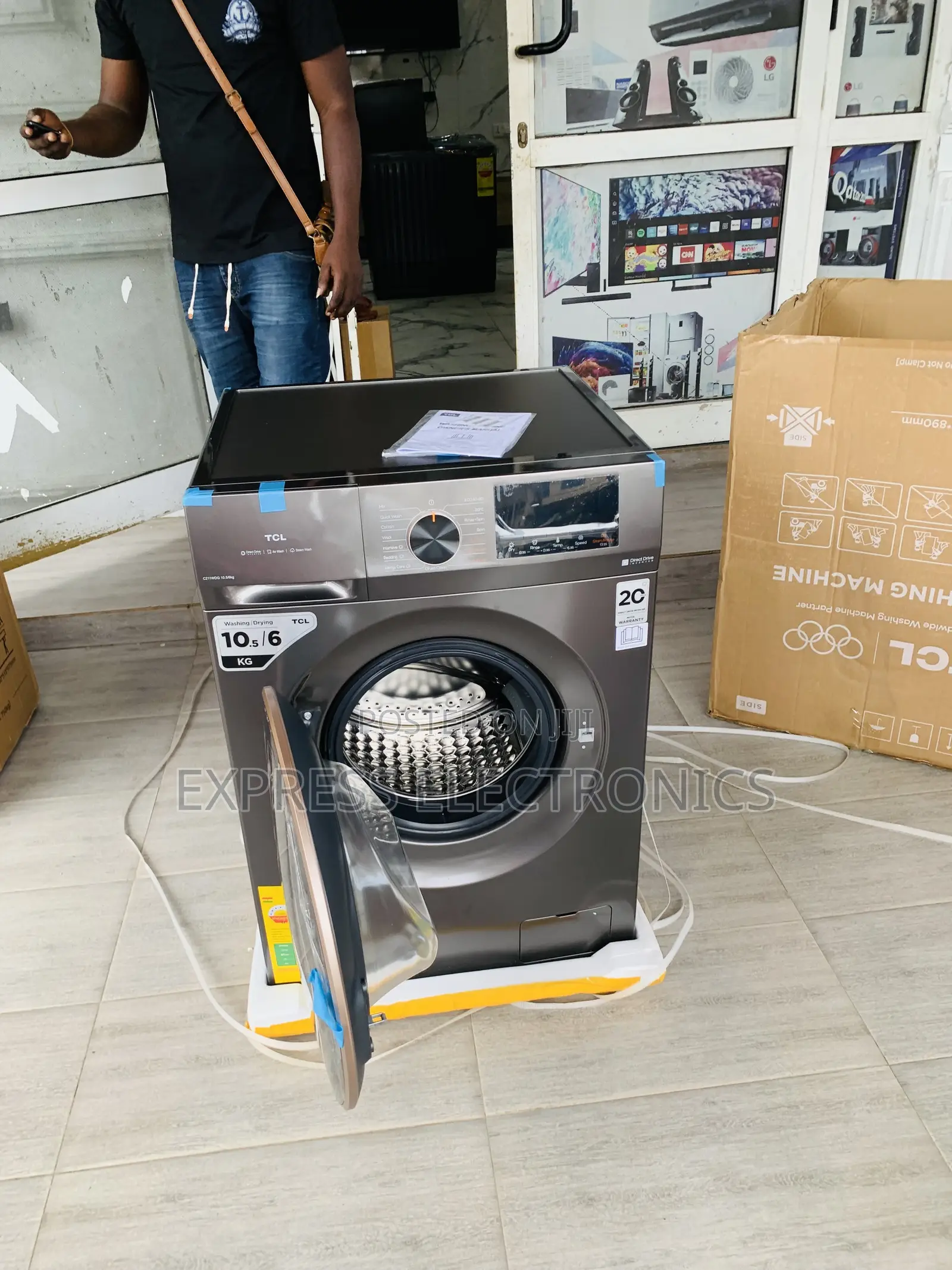 Best at Store TCL Washing Machine TWF105-C20-10.5kg DD Inverter Washer