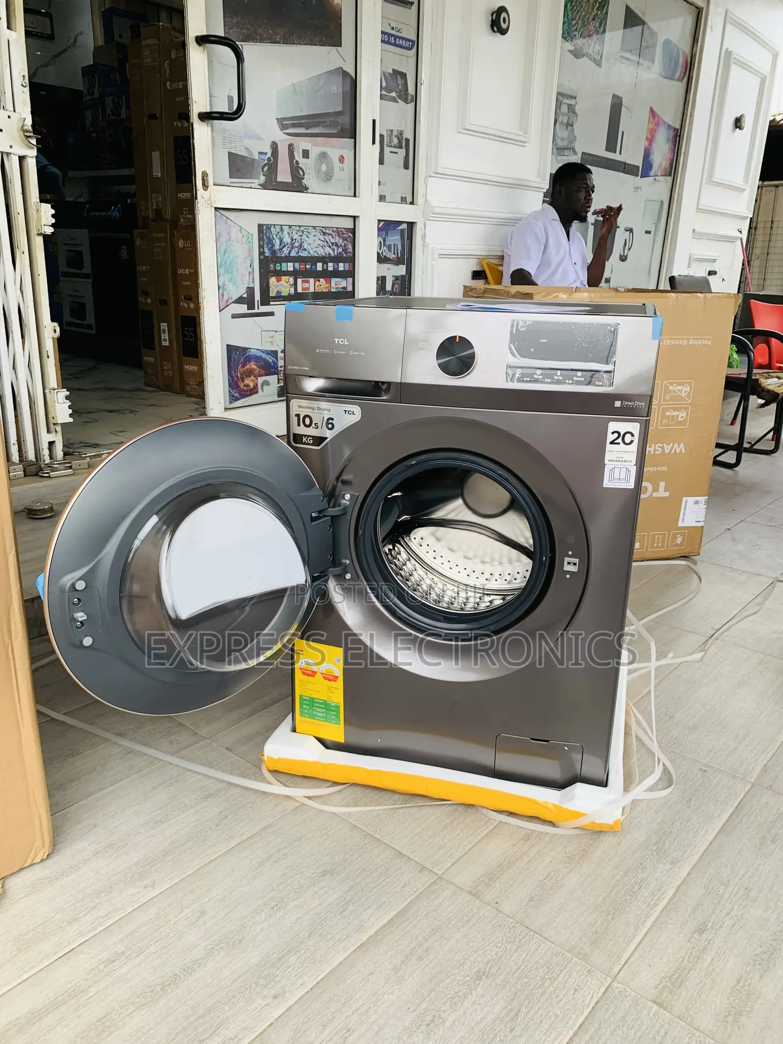 Limited Stock TCL Washing Machine TWF105-C20-10.5kg DD Inverter Washer