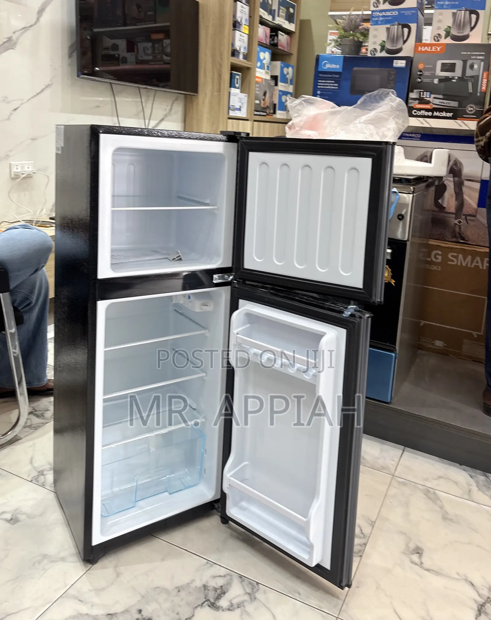 Purchase Classic Nasco NASF2-13FL 2 Door Fridge(Dark Gray) 
