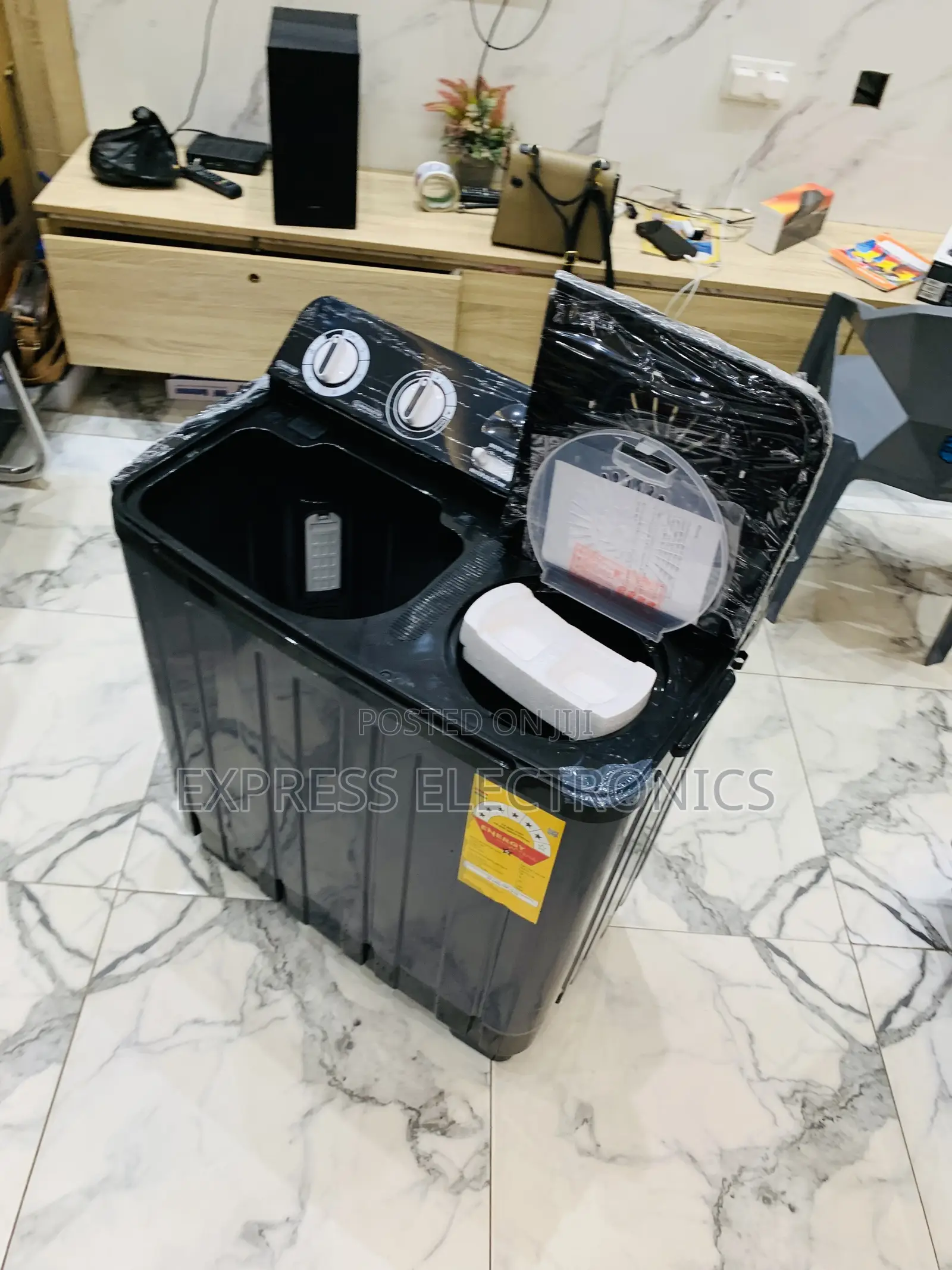 Hot  Deals Nasco 7kg Black Semi-Auto Twin Tub WM (Model:NAS-07-Tw)