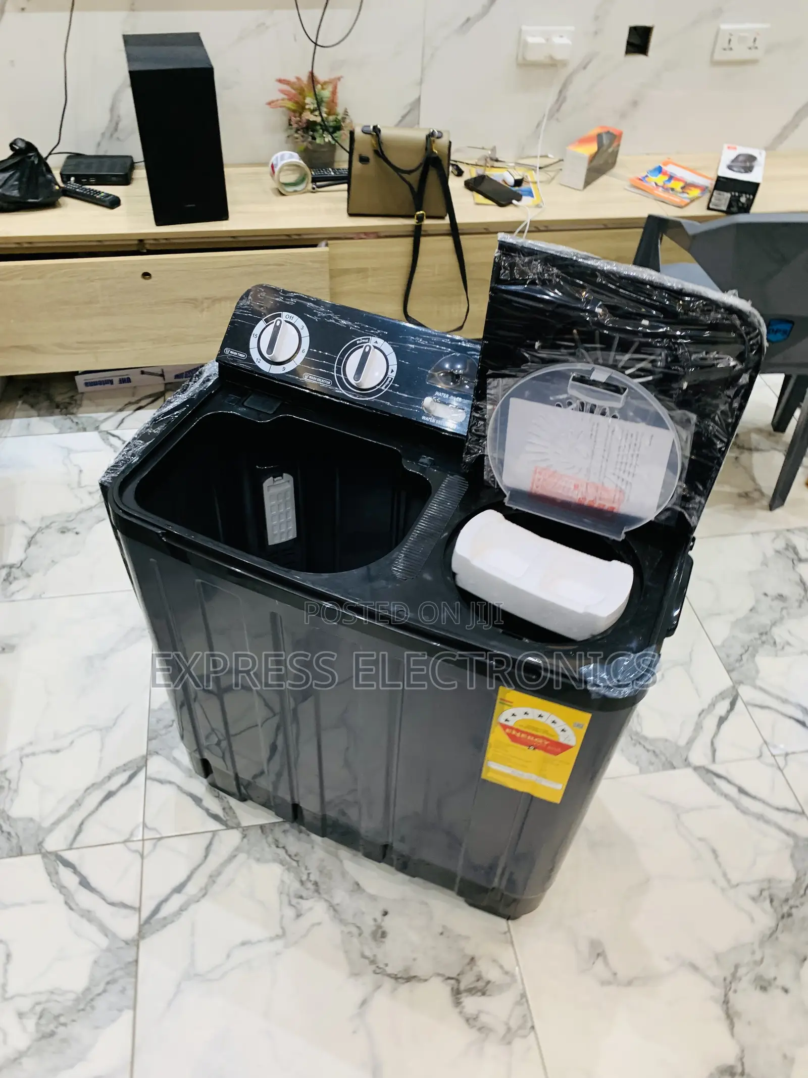 Zealous Sleek Nasco 7kg Black Semi-Auto Twin Tub WM (Model:NAS-07-Tw)