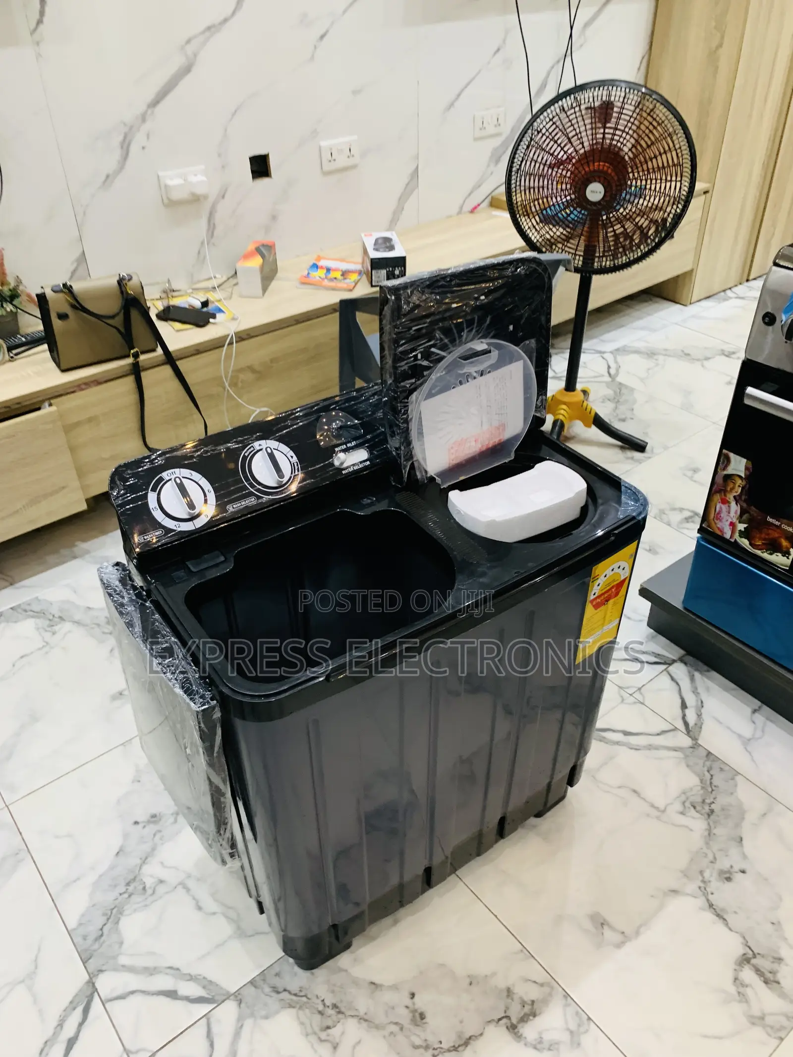 Call  Nasco 7kg Black Semi-Auto Twin Tub WM (Model:NAS-07-Tw)