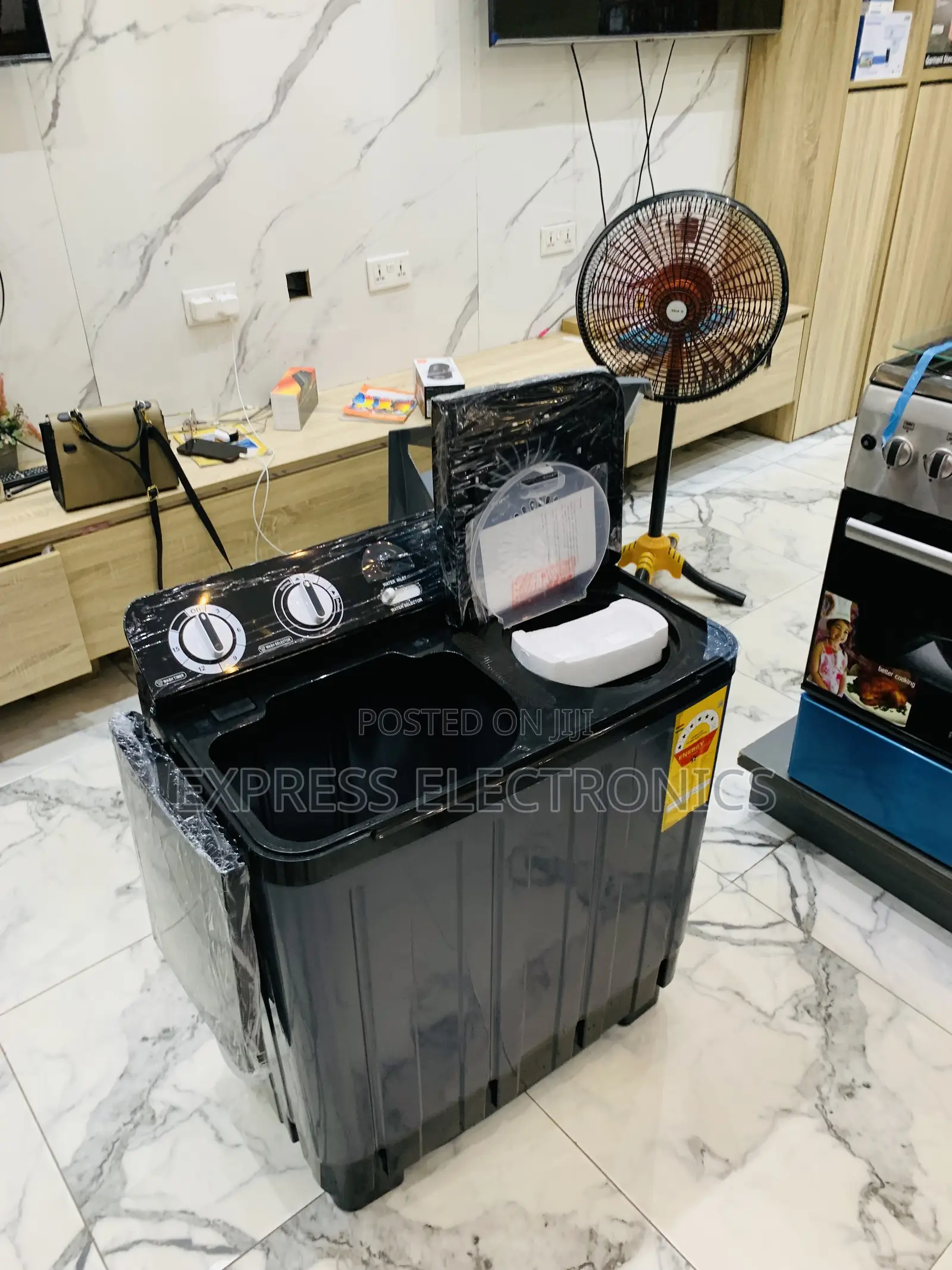 Call  Nasco 7kg Black Semi-Auto Twin Tub WM (Model:NAS-07-Tw)