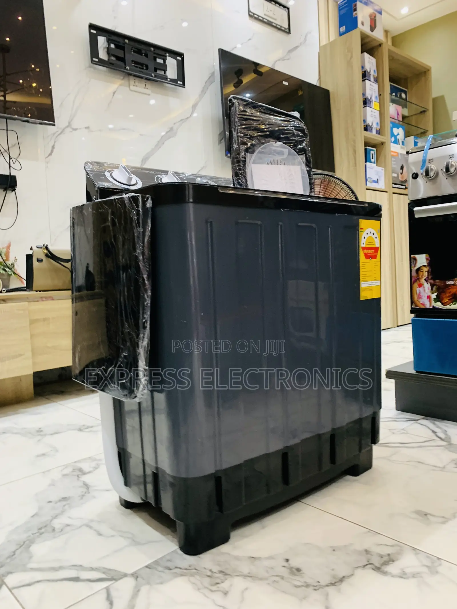 Best at Store Nasco 7kg Black Semi-Auto Twin Tub WM (Model:NAS-07-Tw)