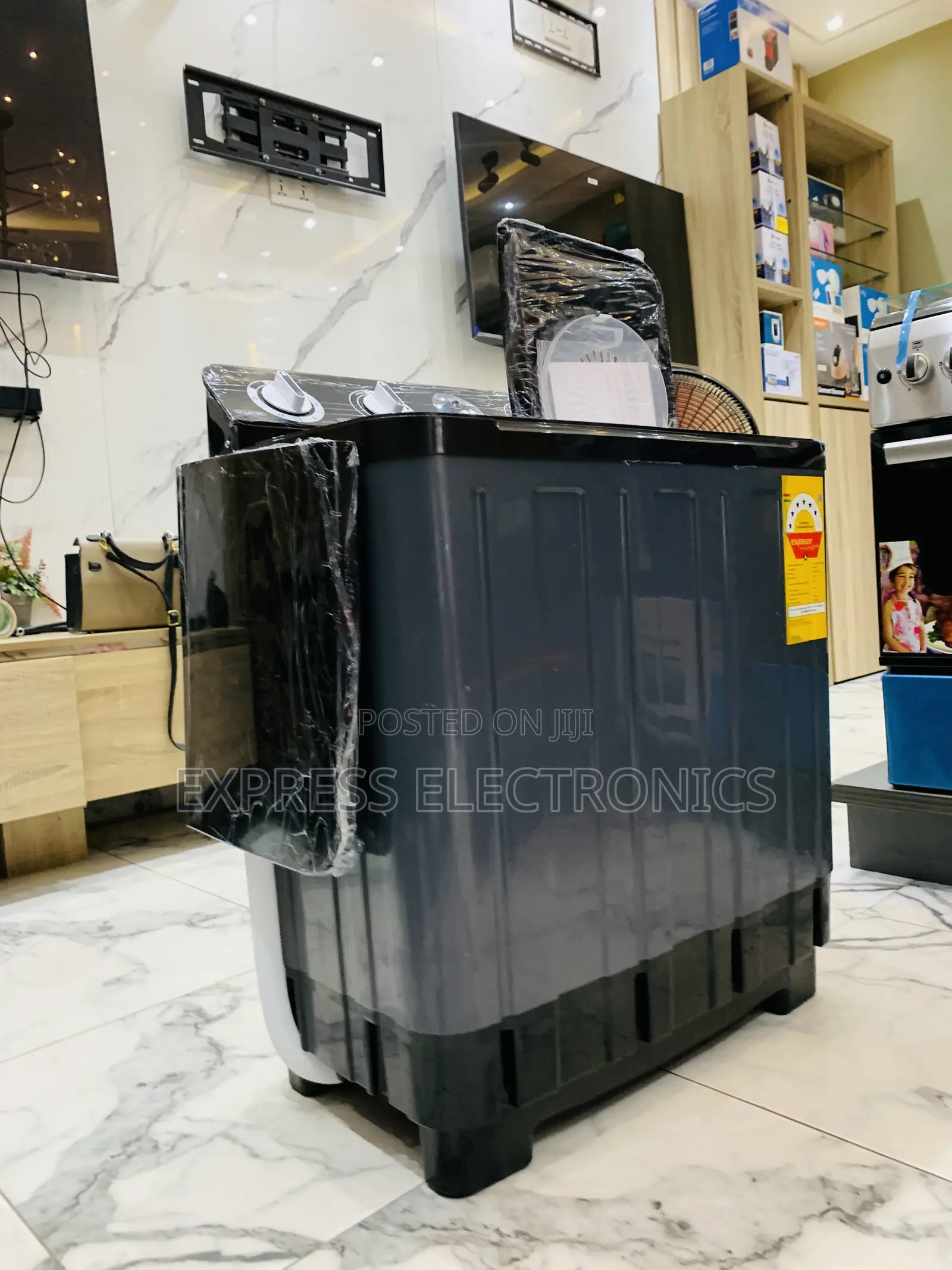 Best at Store Nasco 7kg Black Semi-Auto Twin Tub WM (Model:NAS-07-Tw)