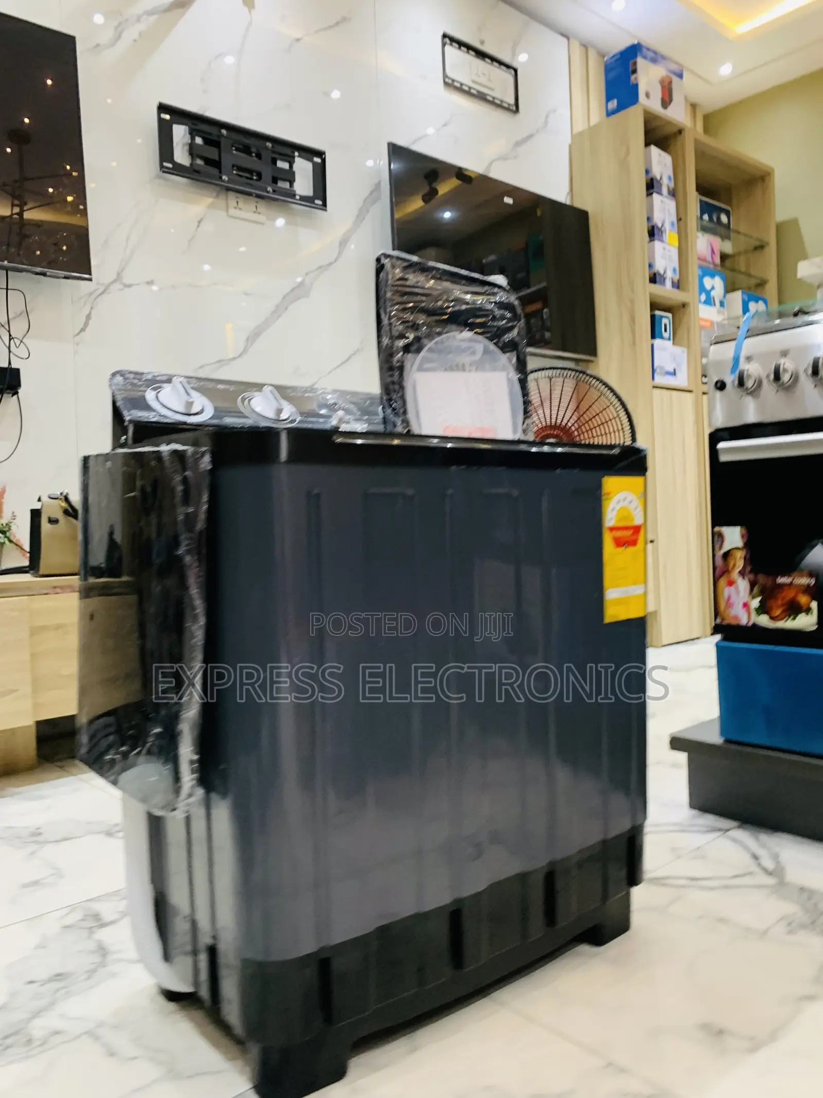 High Quality Nasco 7kg Black Semi-Auto Twin Tub WM (Model:NAS-07-Tw)