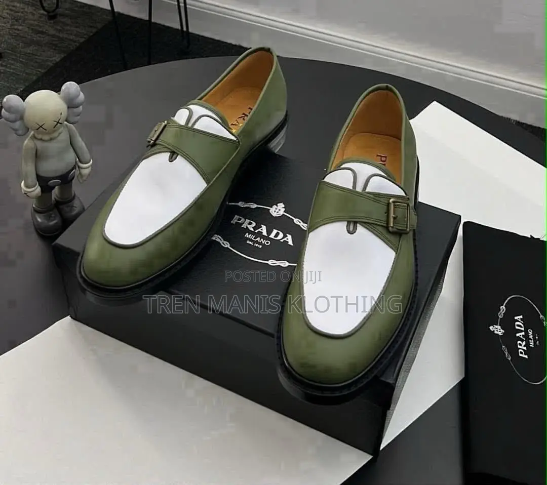 Prada Shoe Army Green/White