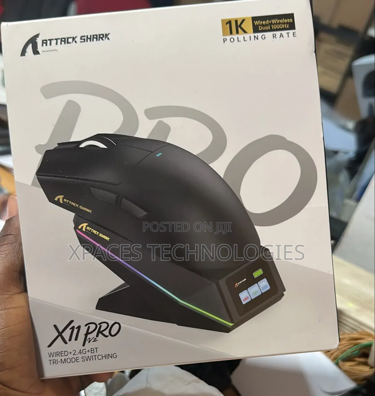 ATTACK SHARK X11 PRO V2 Wireless Gaming Mouse + Display Charging Dock