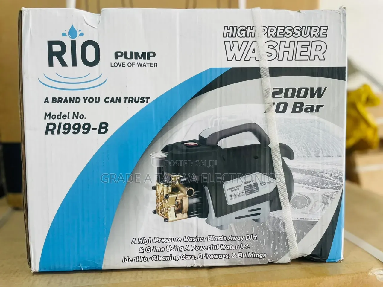 Heavy-Duty Rio Electric Pressure Washer 1.61-HP Water Pump