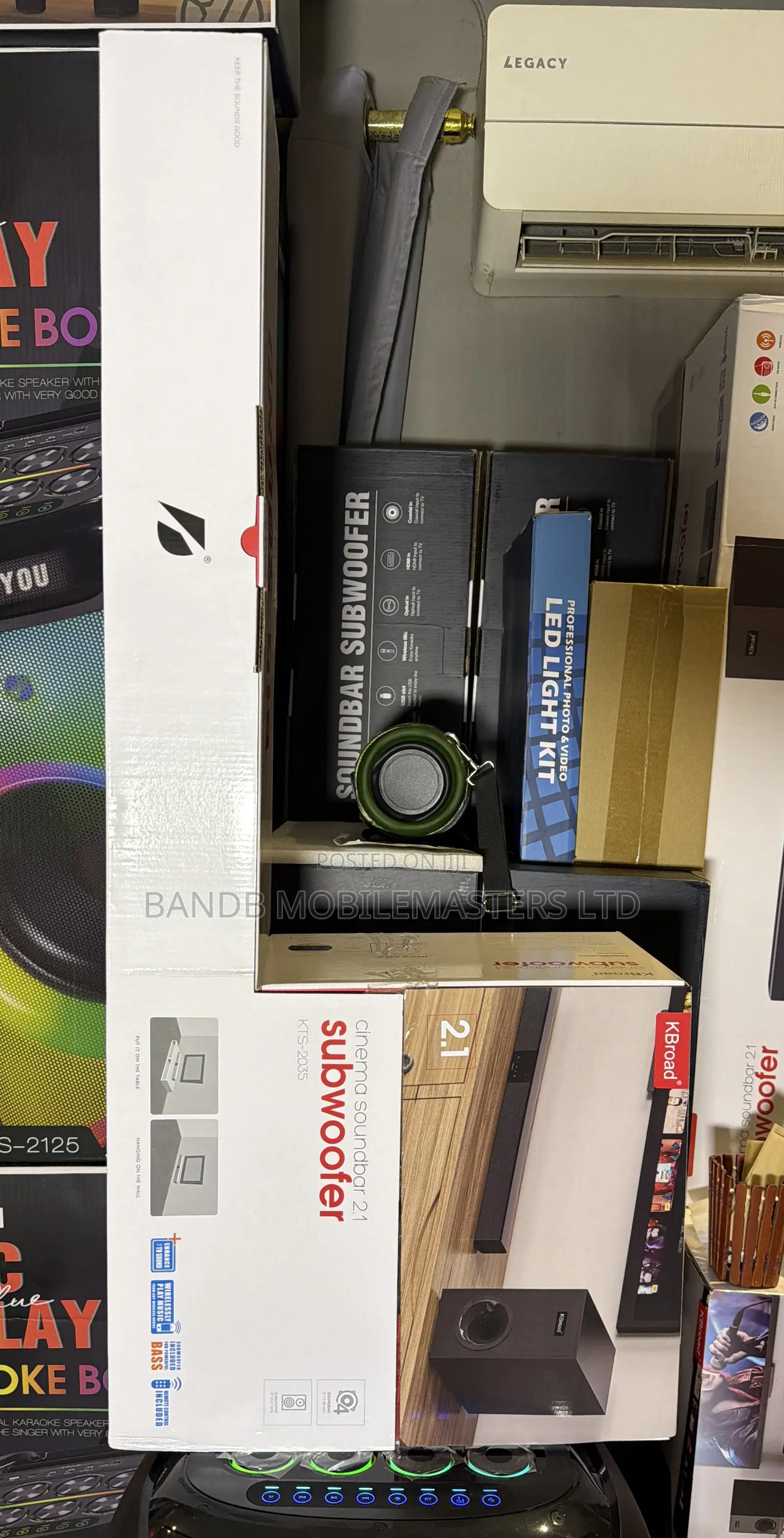 KBroad SOUNDBAR WITH SUBWOOFER  Powerful Bass Home Theater System