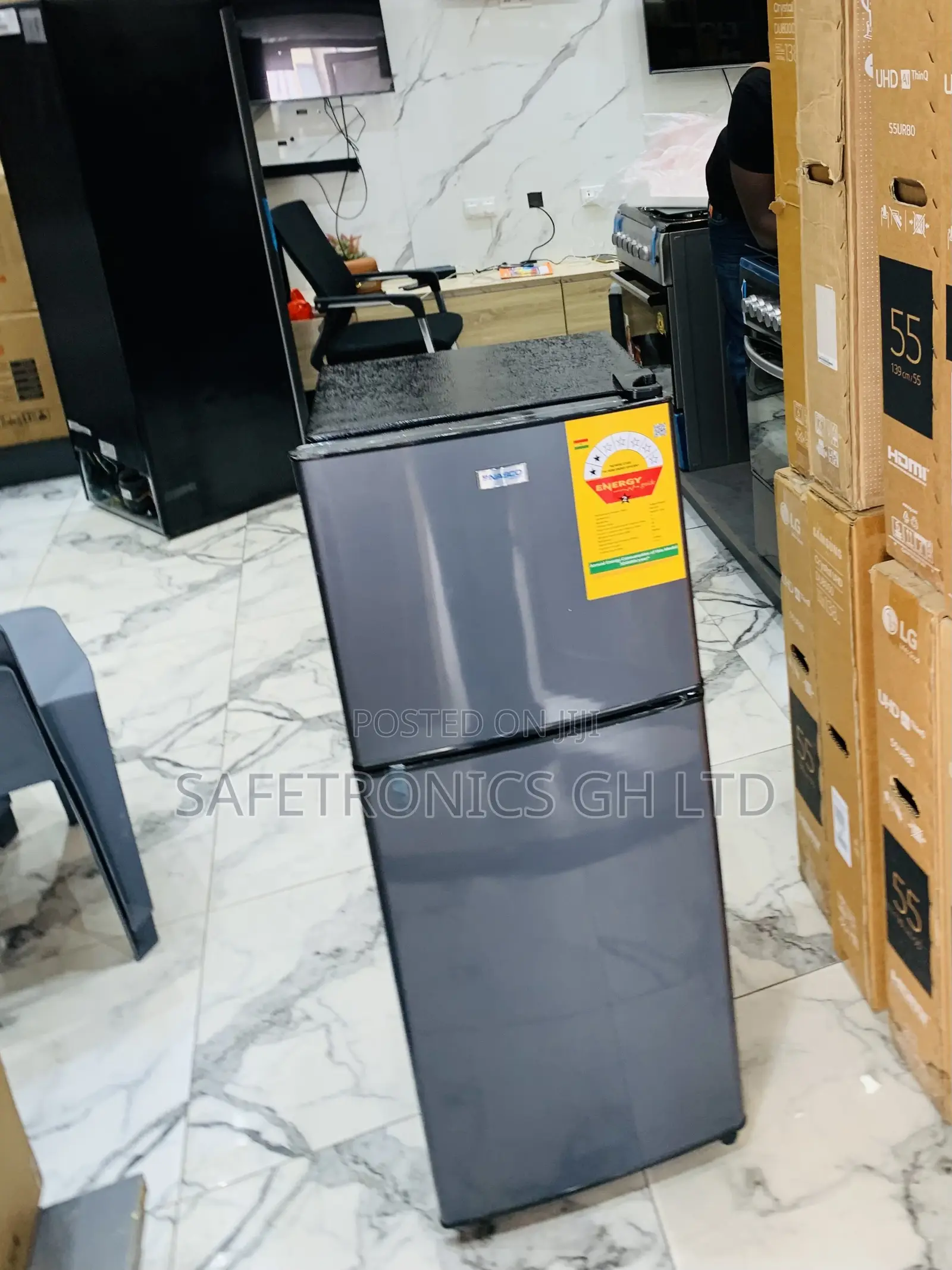 Newly Approved ~~ 112L Nasco Grey 2 Doors Top Amount Nasf2-13fl Fridge
