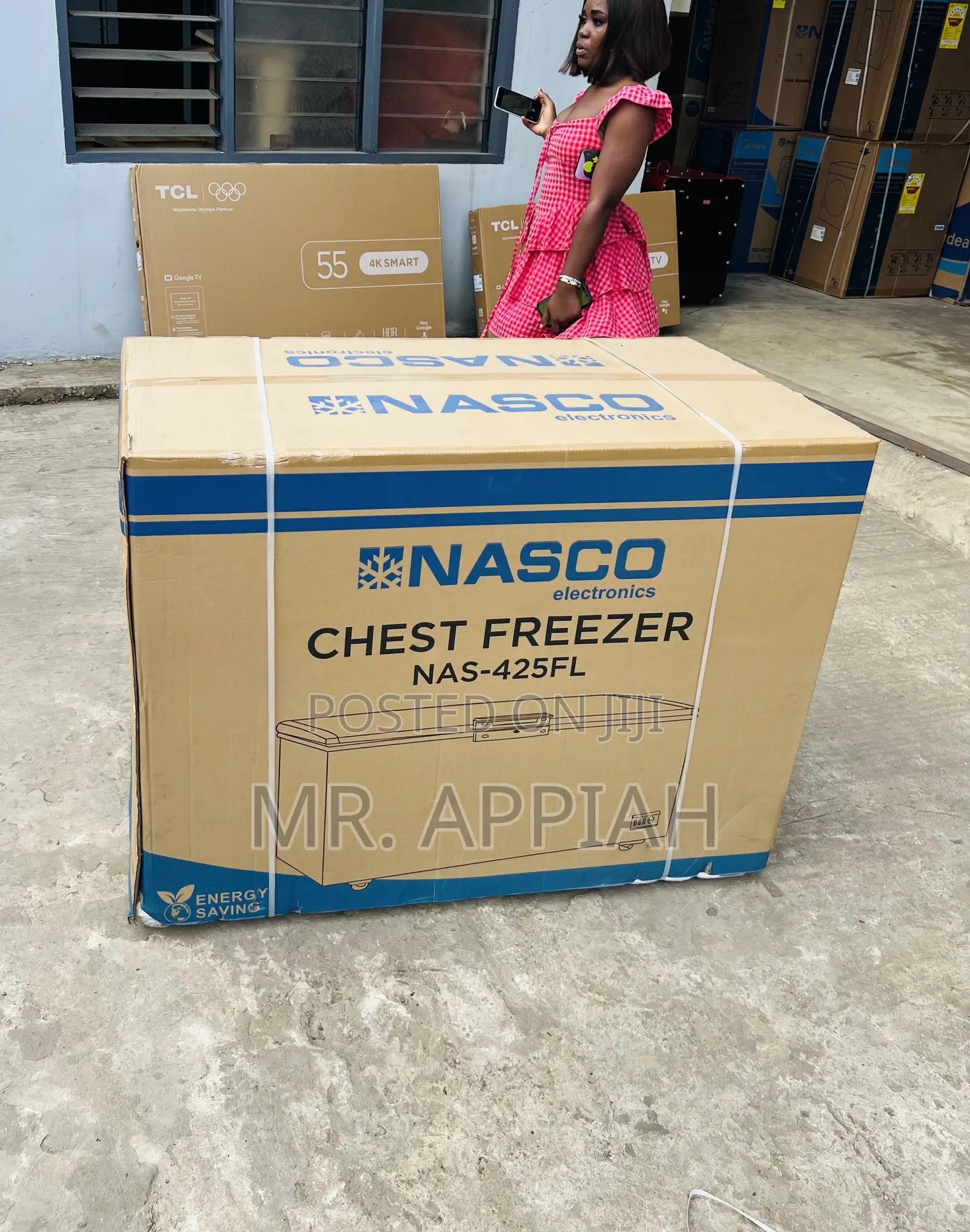 Classic Nasco 400L Single Door Freezer(Nas475fl) Black