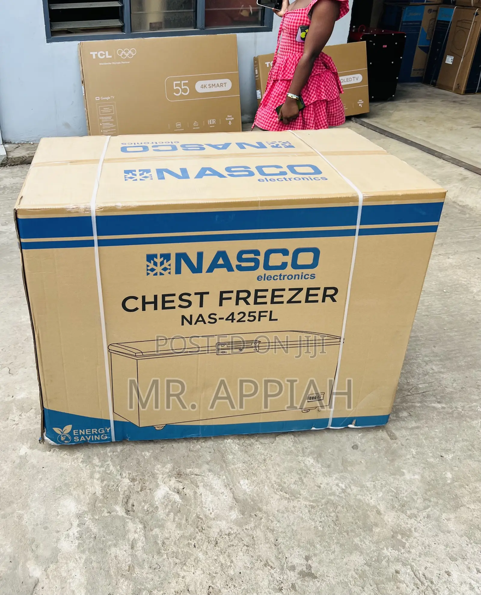 Super Adorable Nasco Nas475fl 400L Freezer(Black) 