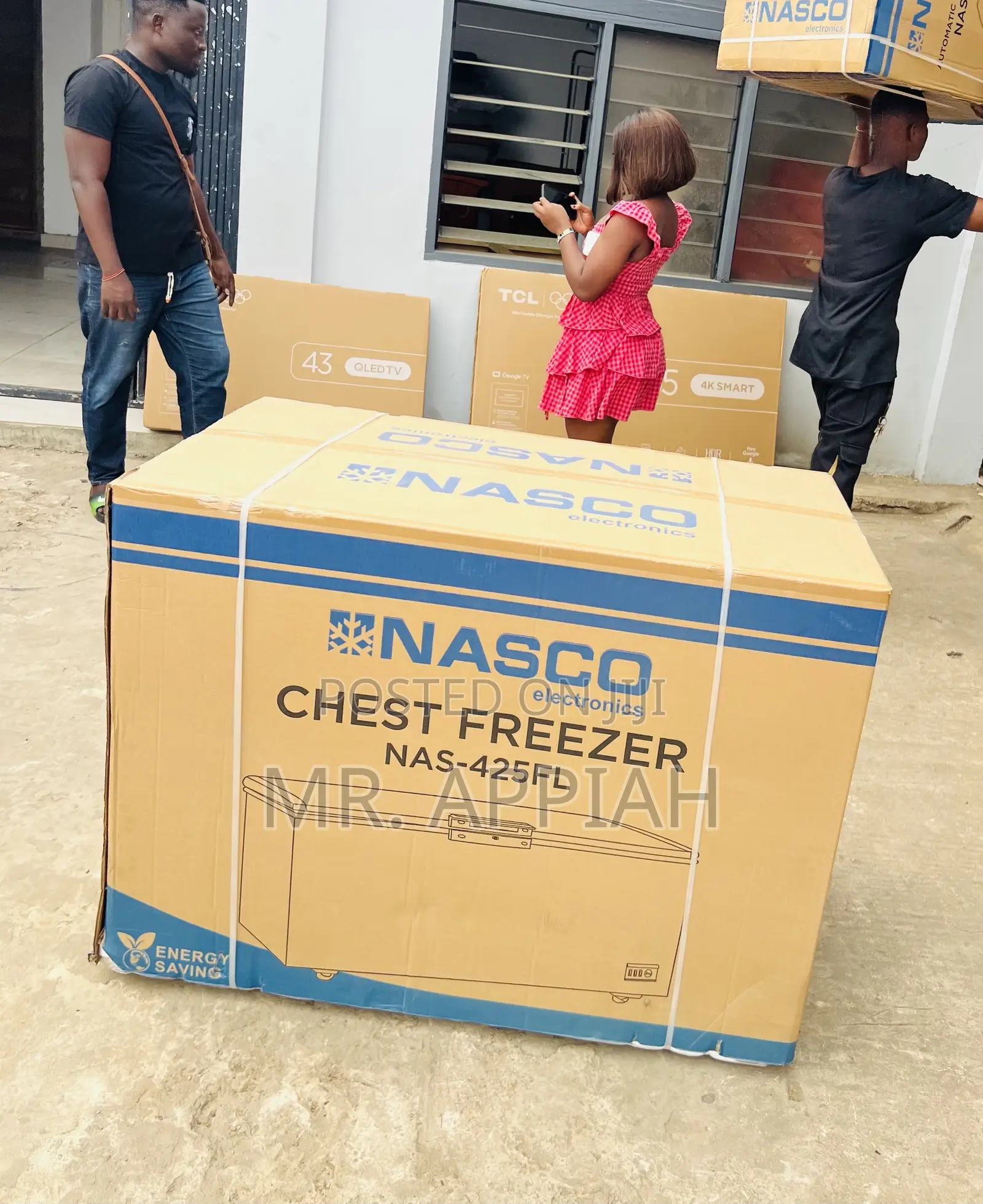 Extremely Classic Nasco Nas475fl 400L Chest Freezer(Black)