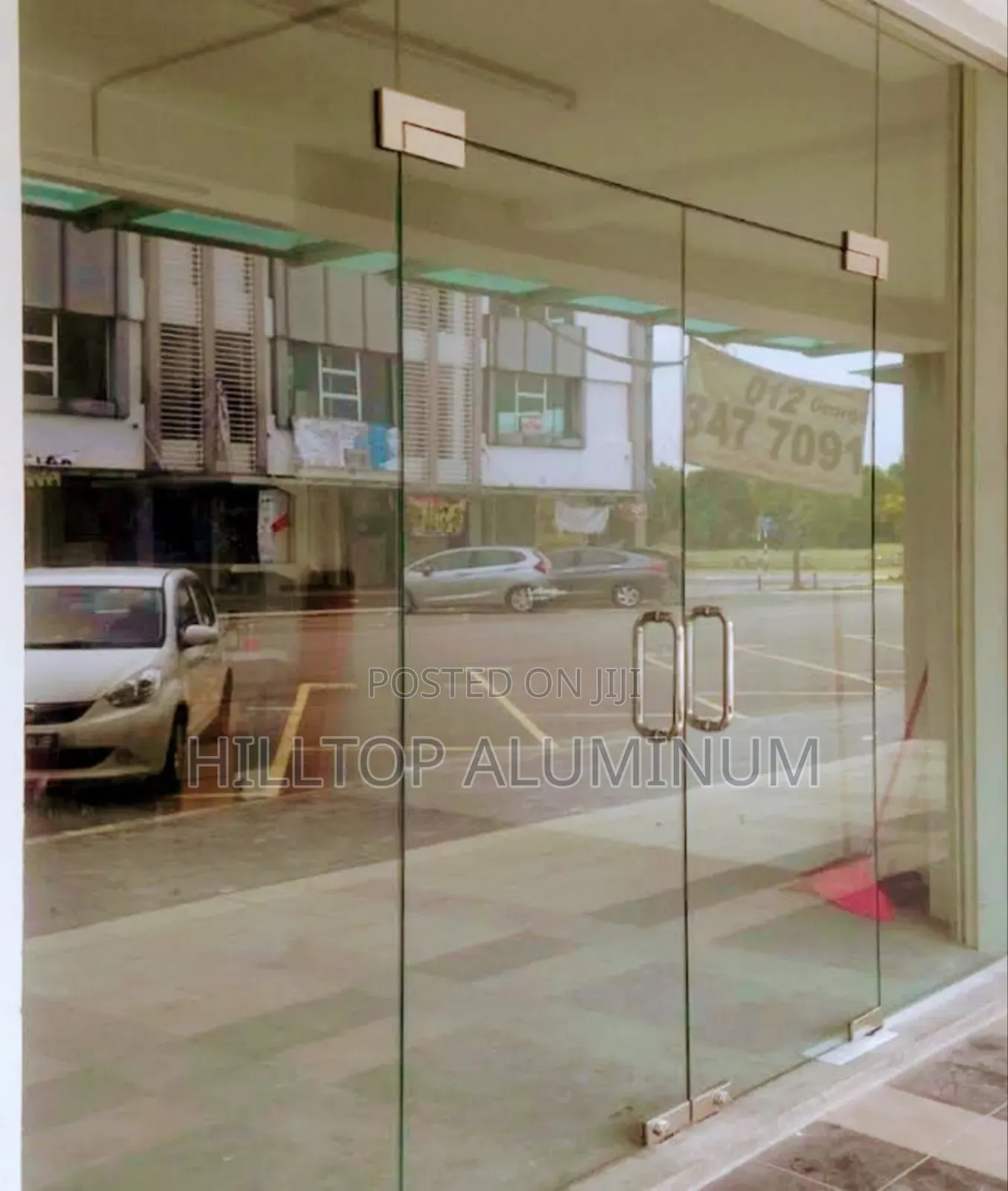 Double Glass Door Installation