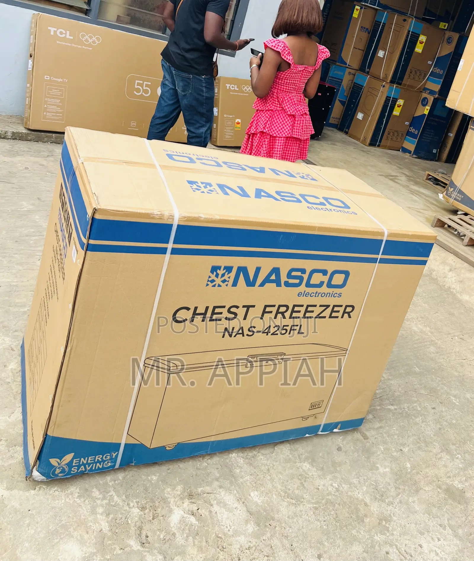 Check Out Classic Nasco Single Door Chest Freezer(Nas475fl)400L,Black.