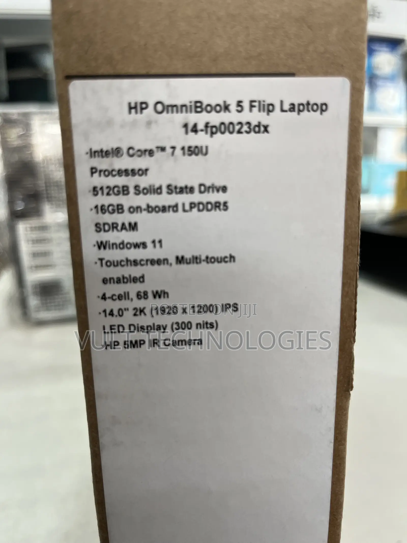 New Laptop HP OmniBook 5 Flip 16GB Intel Core 7 SSD 512GB