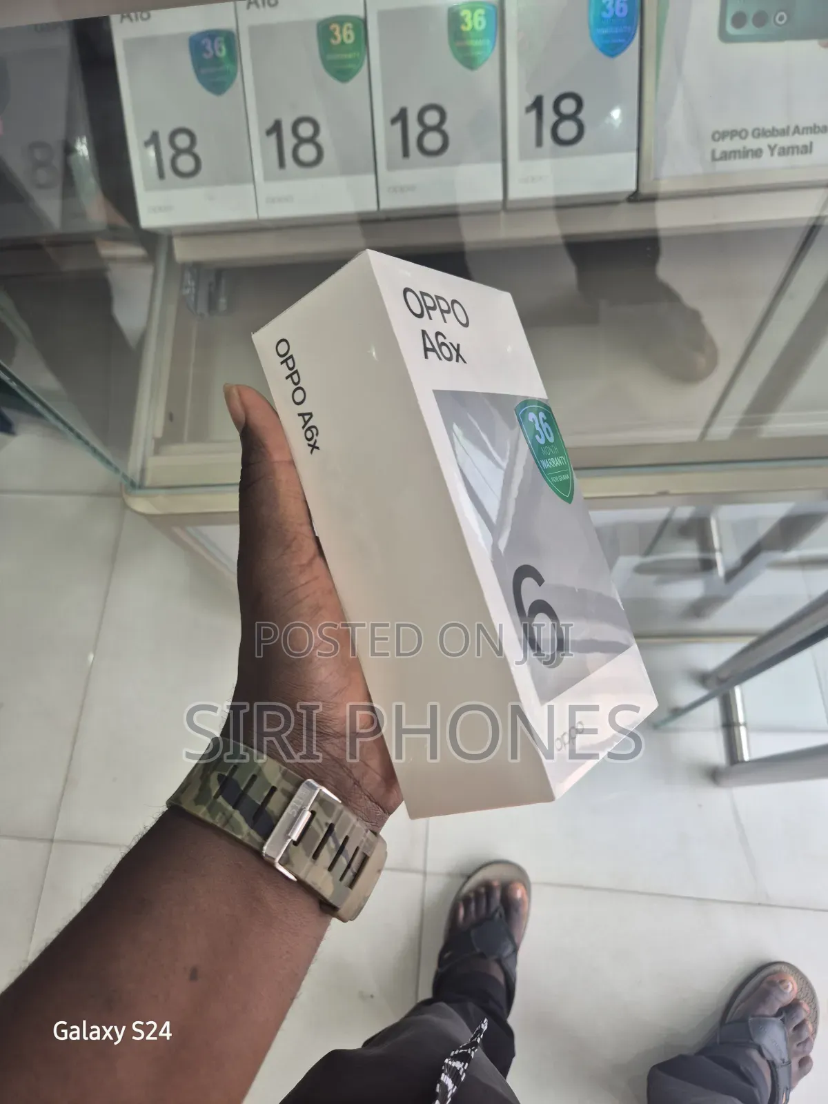 New Oppo A6x 128 GB Blue