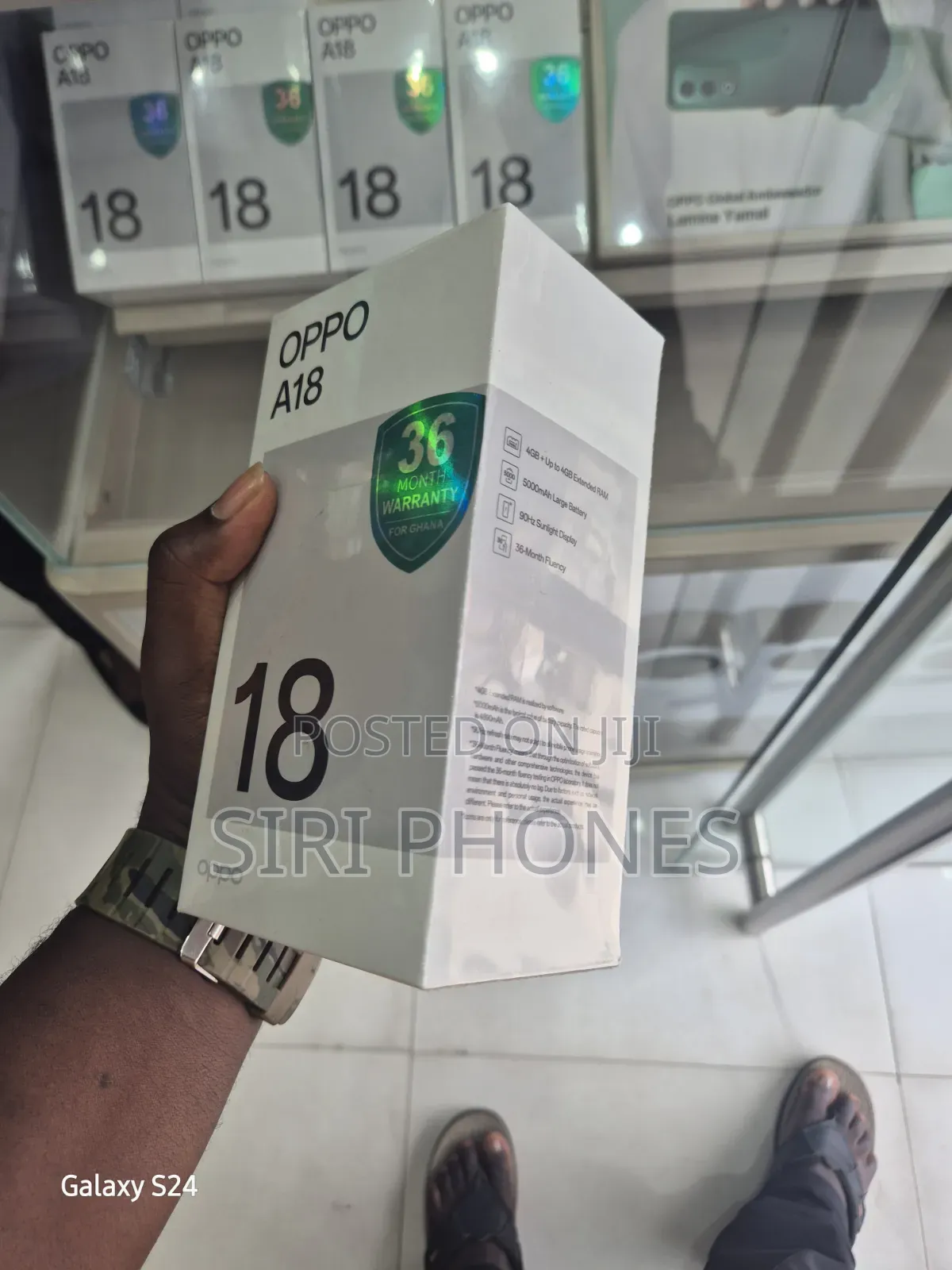 New Oppo A18 128 GB Graphite
