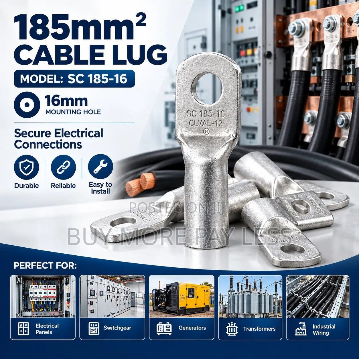 SC 185-16 Tinned Copper Cable Lugs