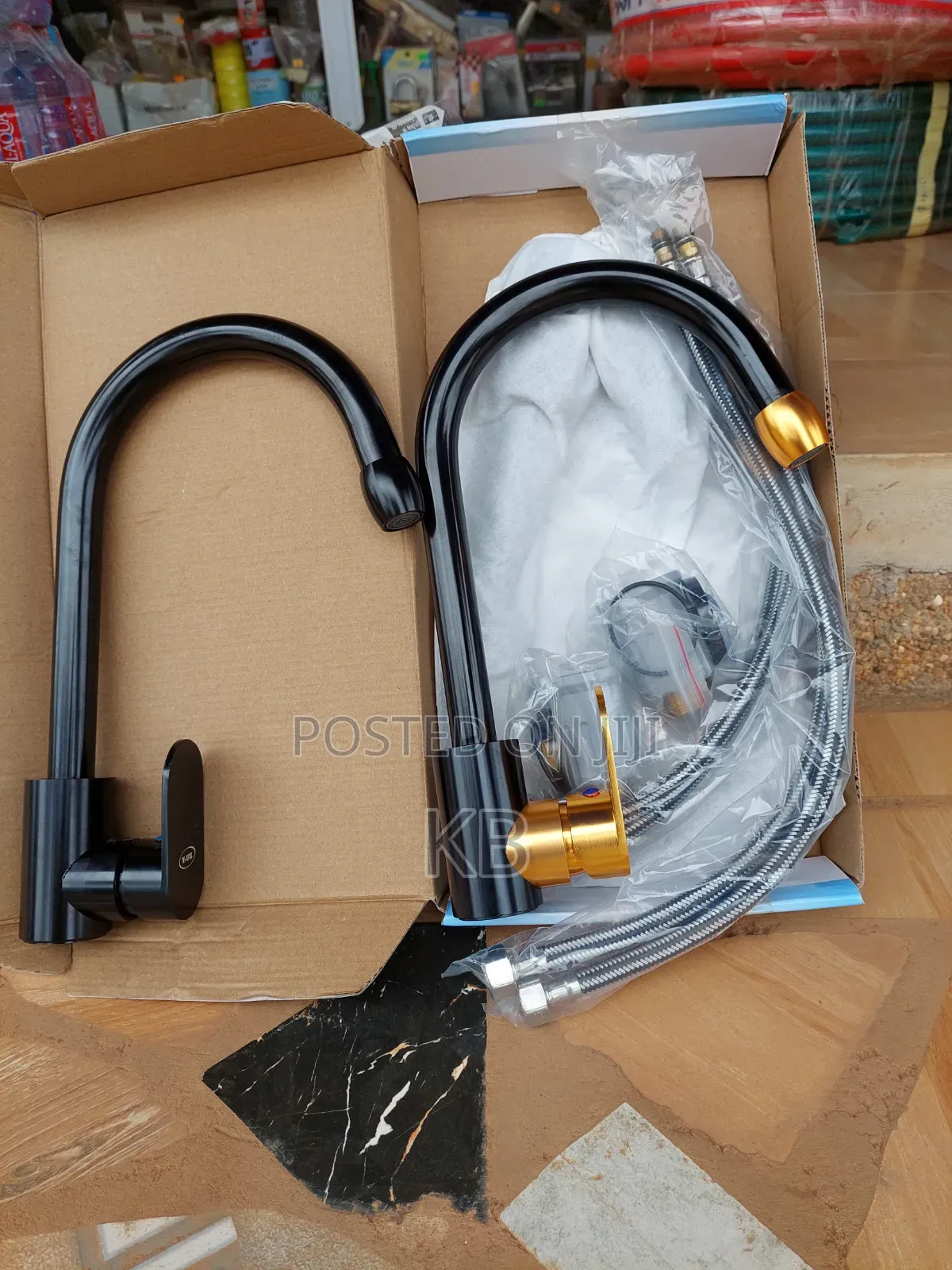 Black Gooseneck Kitchen Mixer Taps