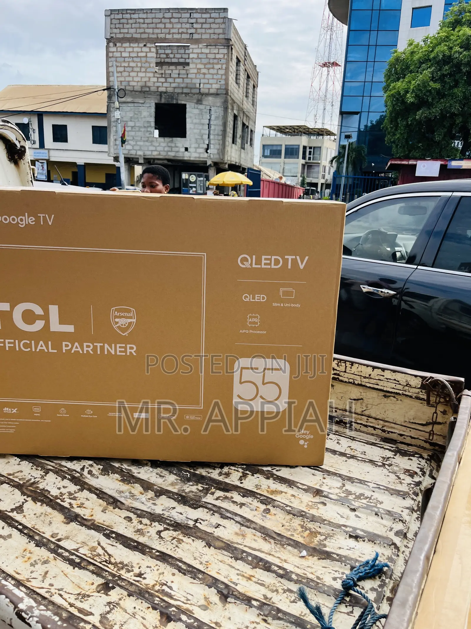 Check Out Durable TCL Google 55” Qled Smart Television(Black)