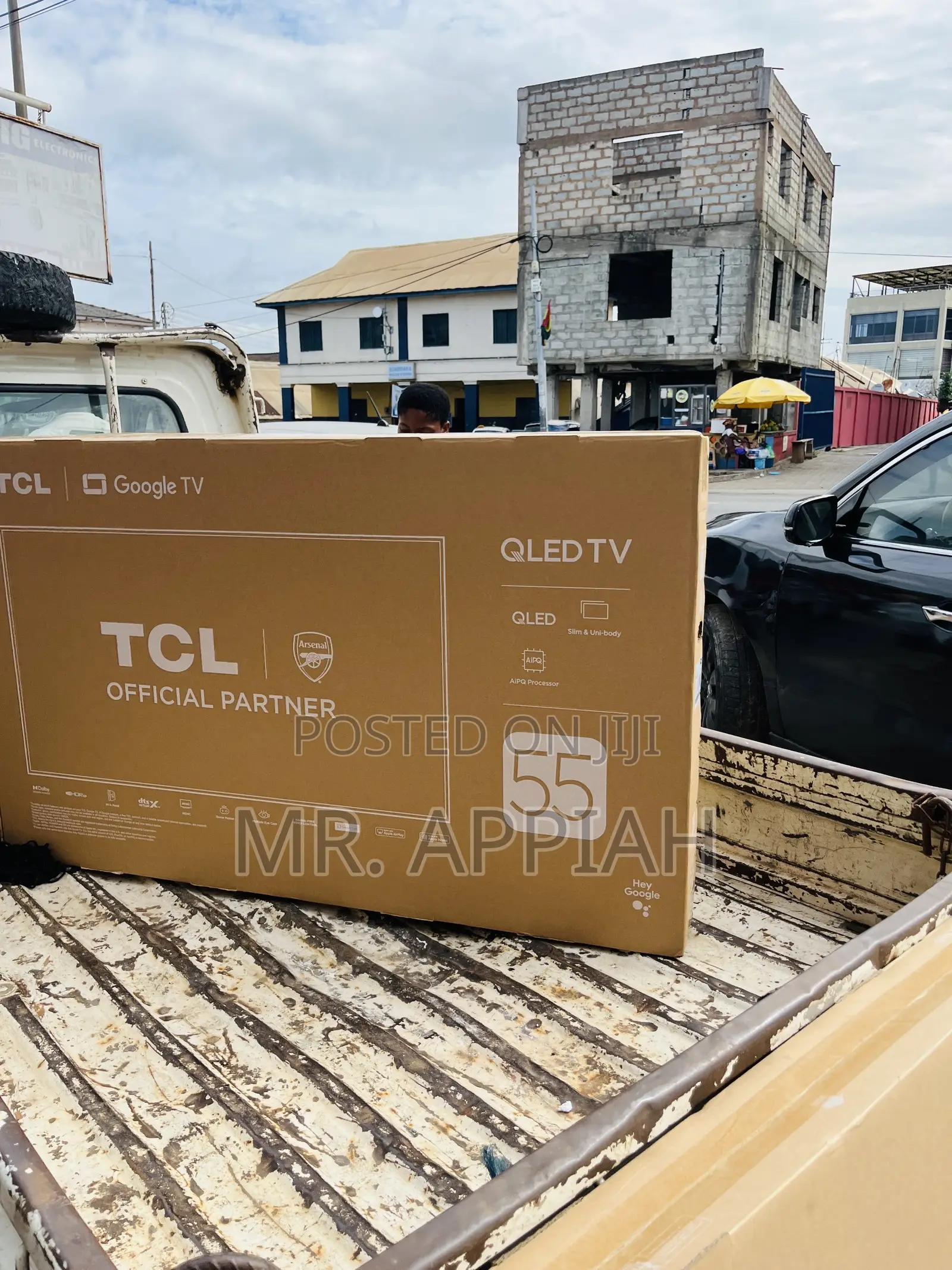 Check Out Adorable TCL 55” Qled Smart Screen Television(Black) 