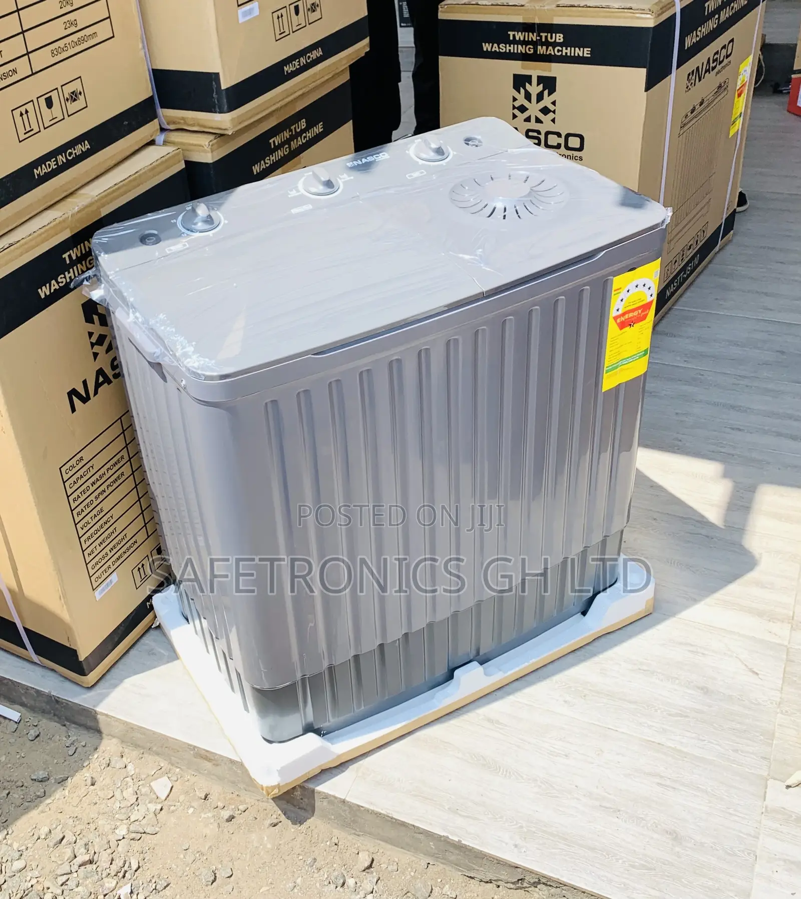 Optimized Best (Twintub) Nasco 11kg TopLoad WashingMachine