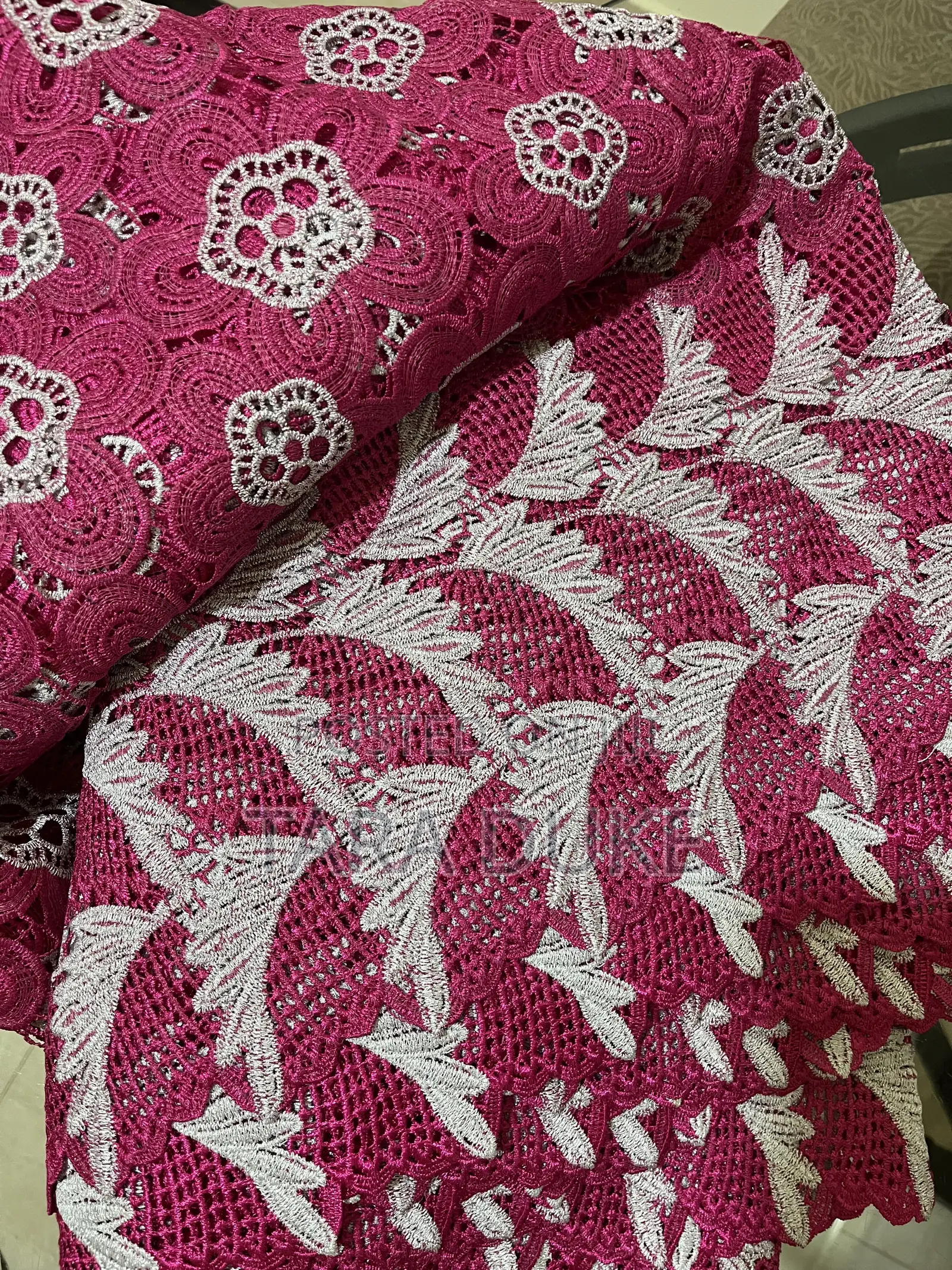 Magenta Cord Lace