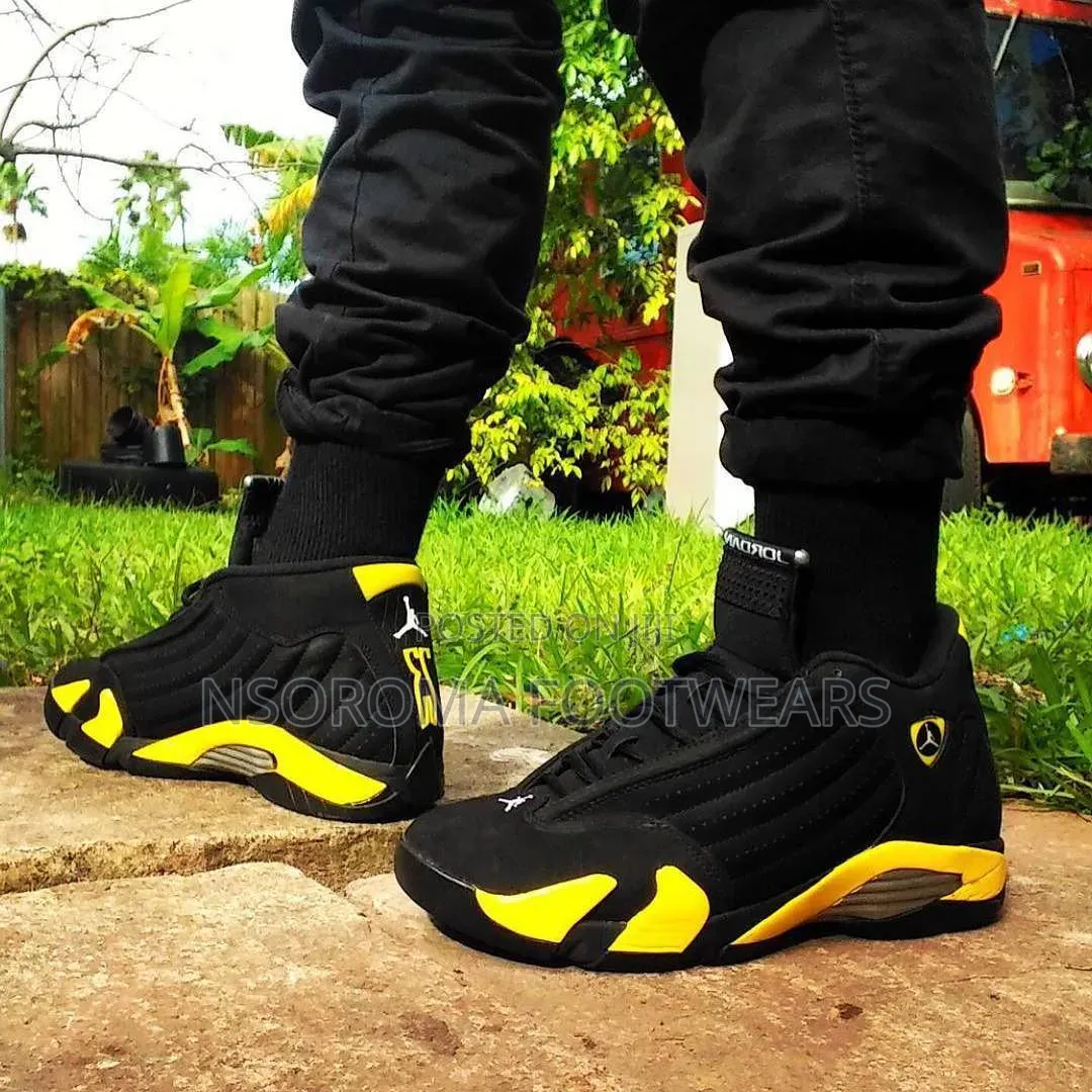 Air Jordan 14 Thunder Yellow – Unisex Sneakers