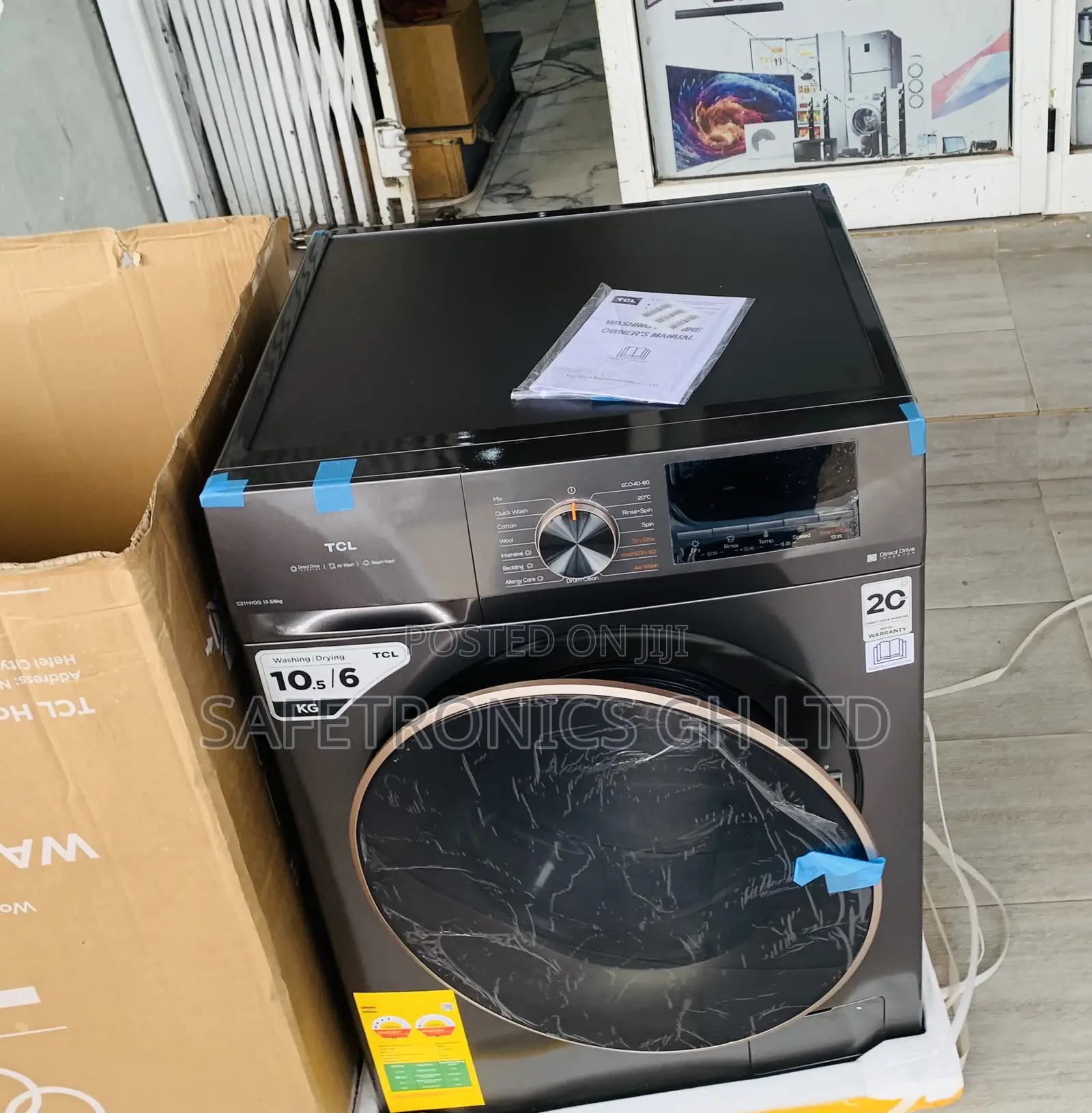 Top Original TCL 10.5Kg 6kg FrontLoad FullAuto Washer