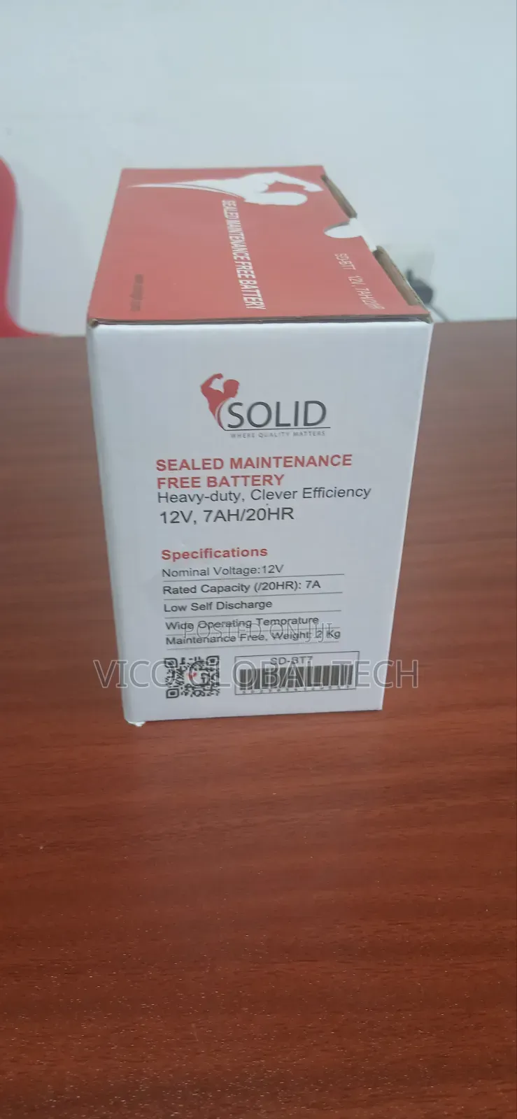 Solid Battery 12v-7a /20hr