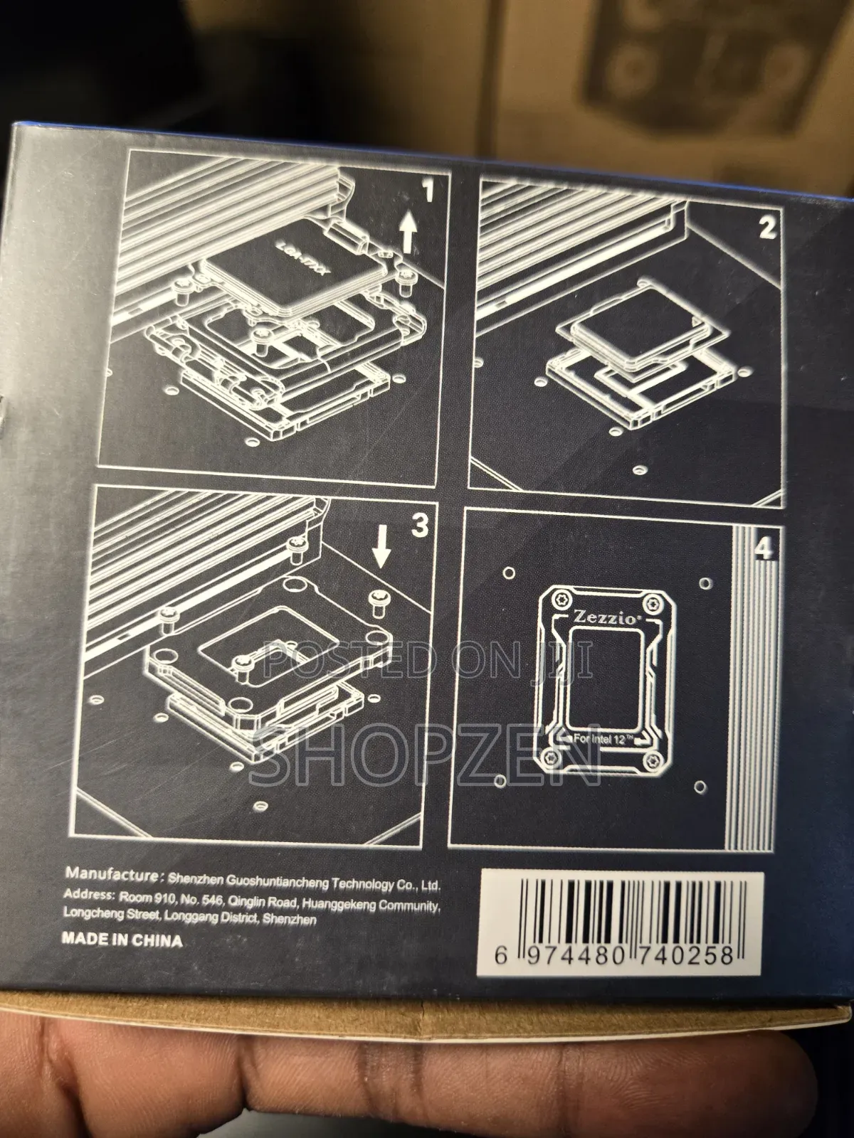 Zezzio CPU Contact Frame LGA1700/18XX ILM (Or Anti-Bending Frame)